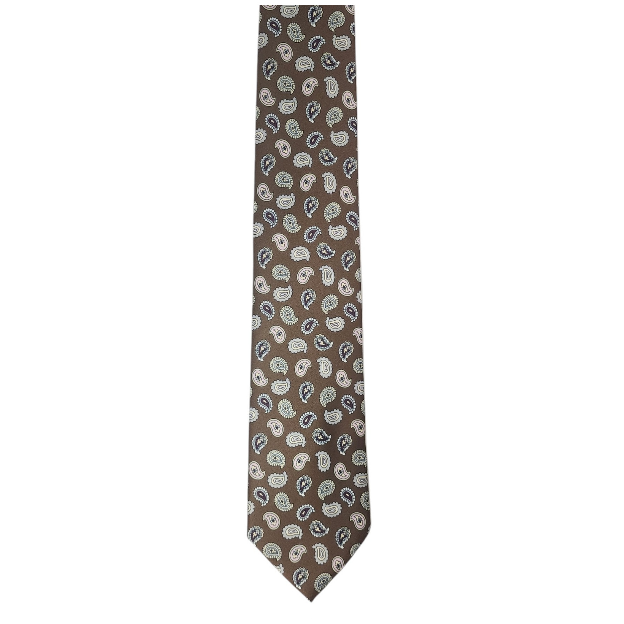 Men's Paisley Printed Design 100% Micro Fiber 3.25" W x 58" L Necktie - Picture 5 of 21