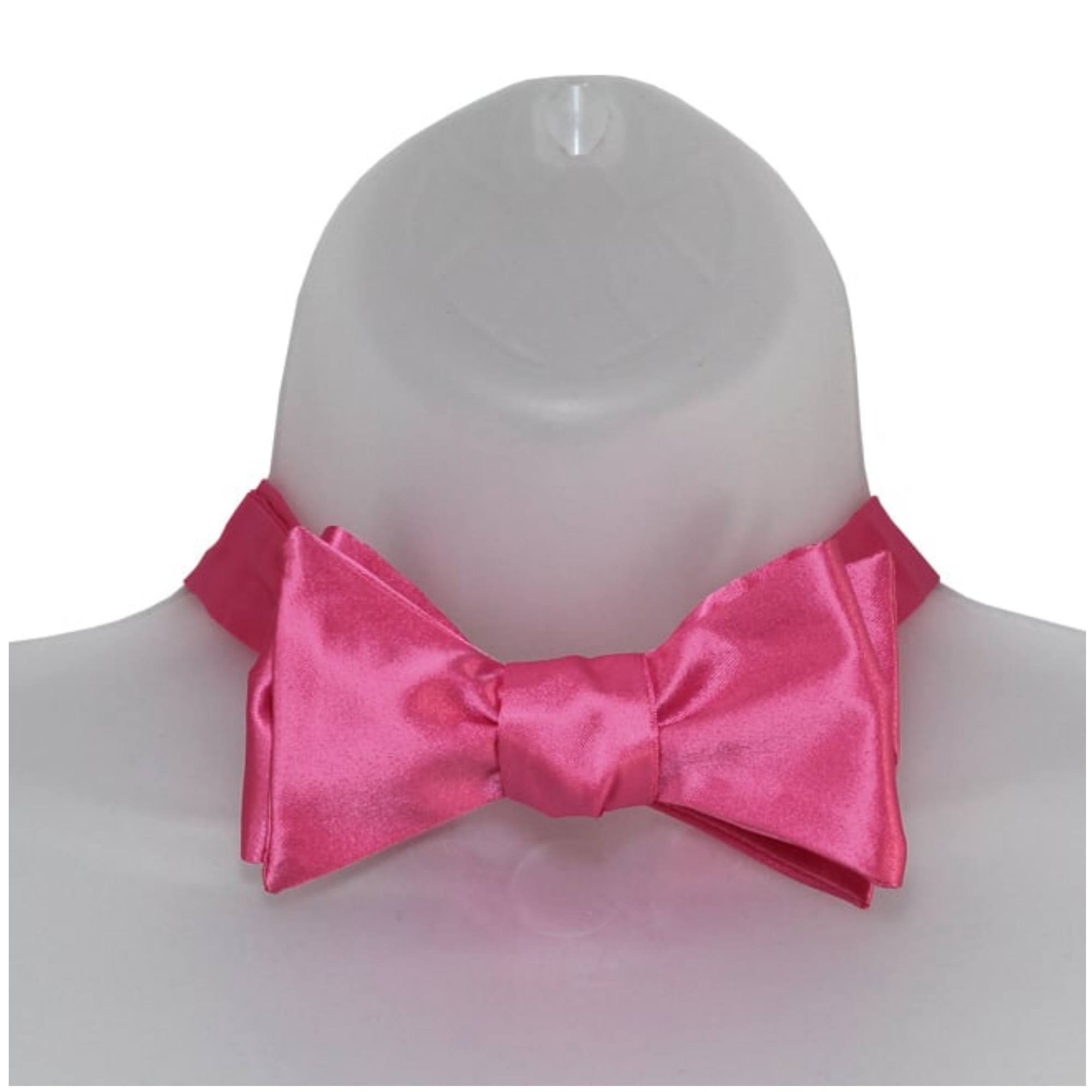 Men's Solid Color 2.75" x 4.75" Adjustable 16" - 22" Self-Tie Bow Tie for - Picture 33 of 69