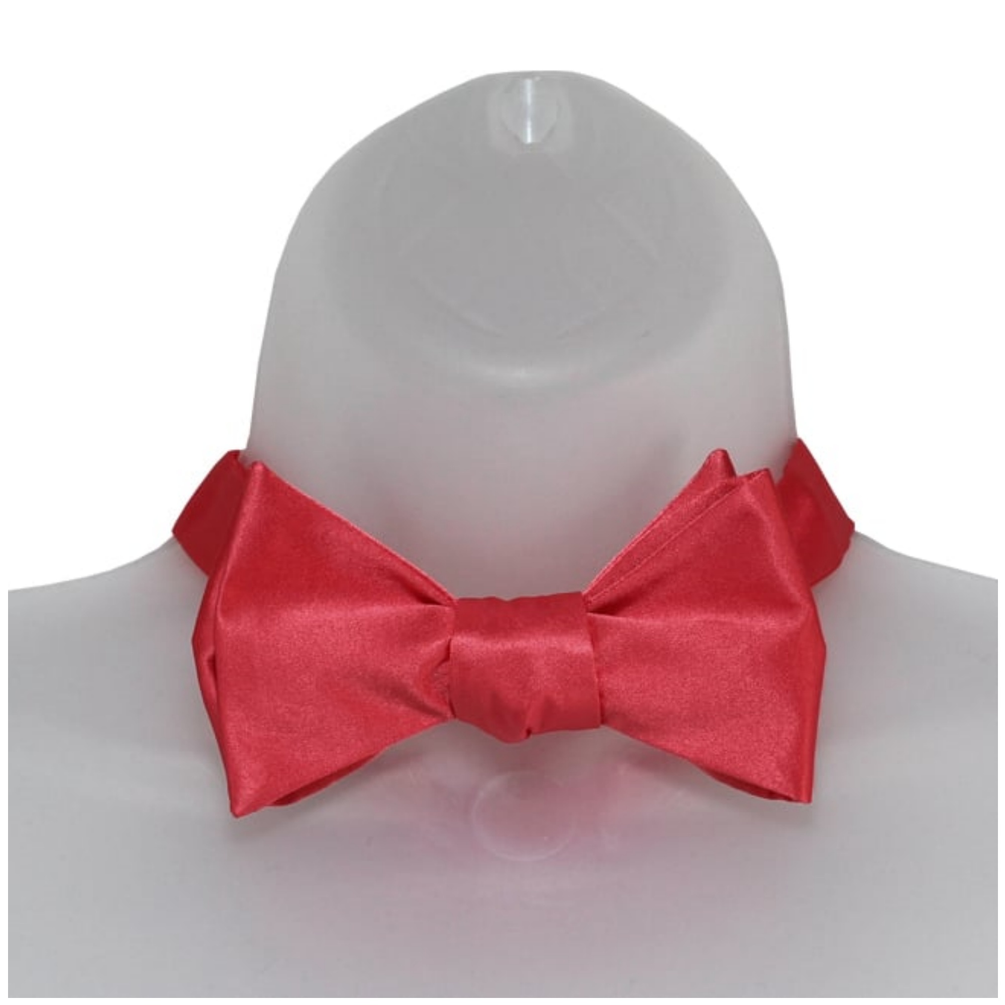 Men's Solid Color 2.75" x 4.75" Adjustable 16" - 22" Self-Tie Bow Tie for - Picture 13 of 69