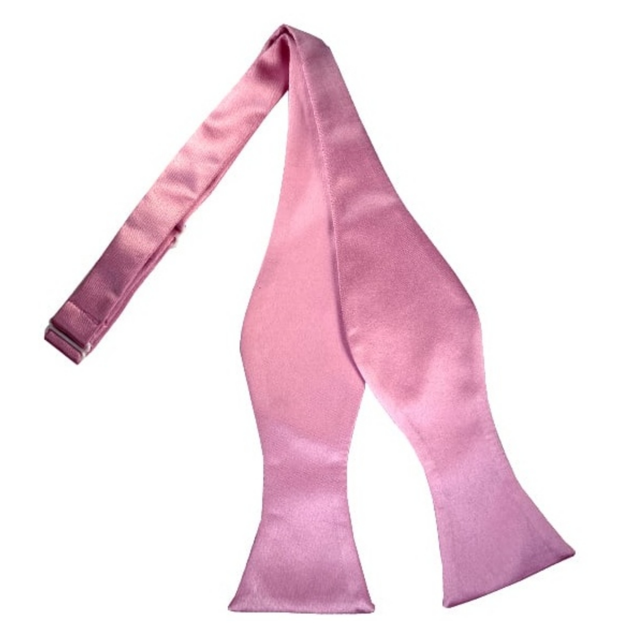 Men's Solid Color 2.75" x 4.75" Adjustable 16" - 22" Self-Tie Bow Tie for - Picture 20 of 69