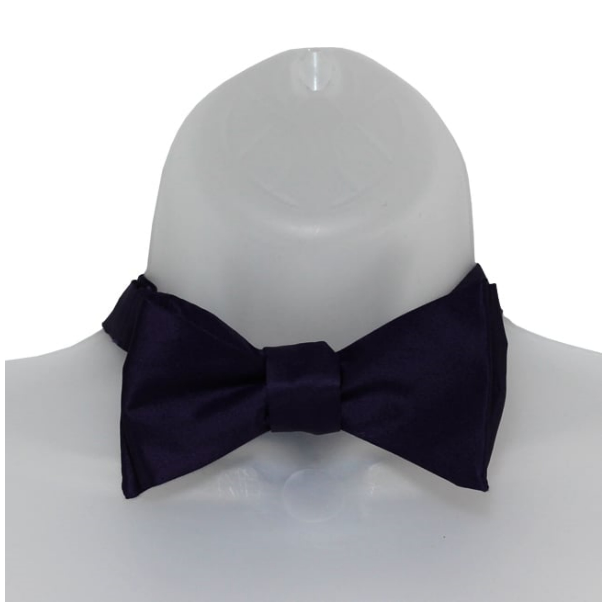 Men's Solid Color 2.75" x 4.75" Adjustable 16" - 22" Self-Tie Bow Tie for - Picture 22 of 69