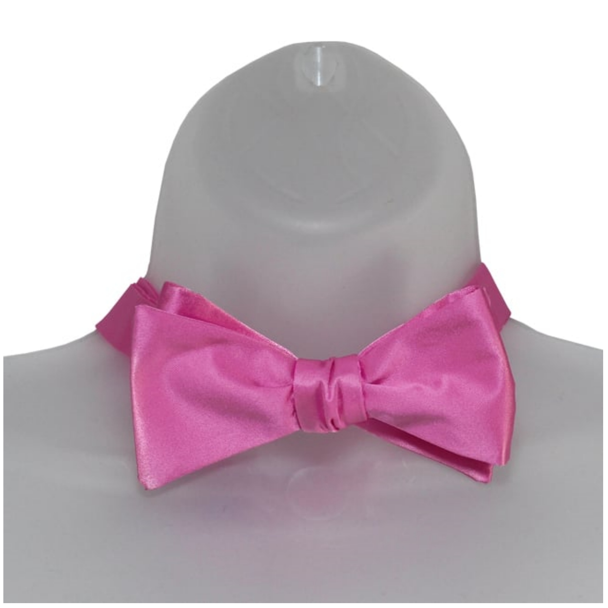 Men's Solid Color 2.75" x 4.75" Adjustable 16" - 22" Self-Tie Bow Tie for - Picture 53 of 69