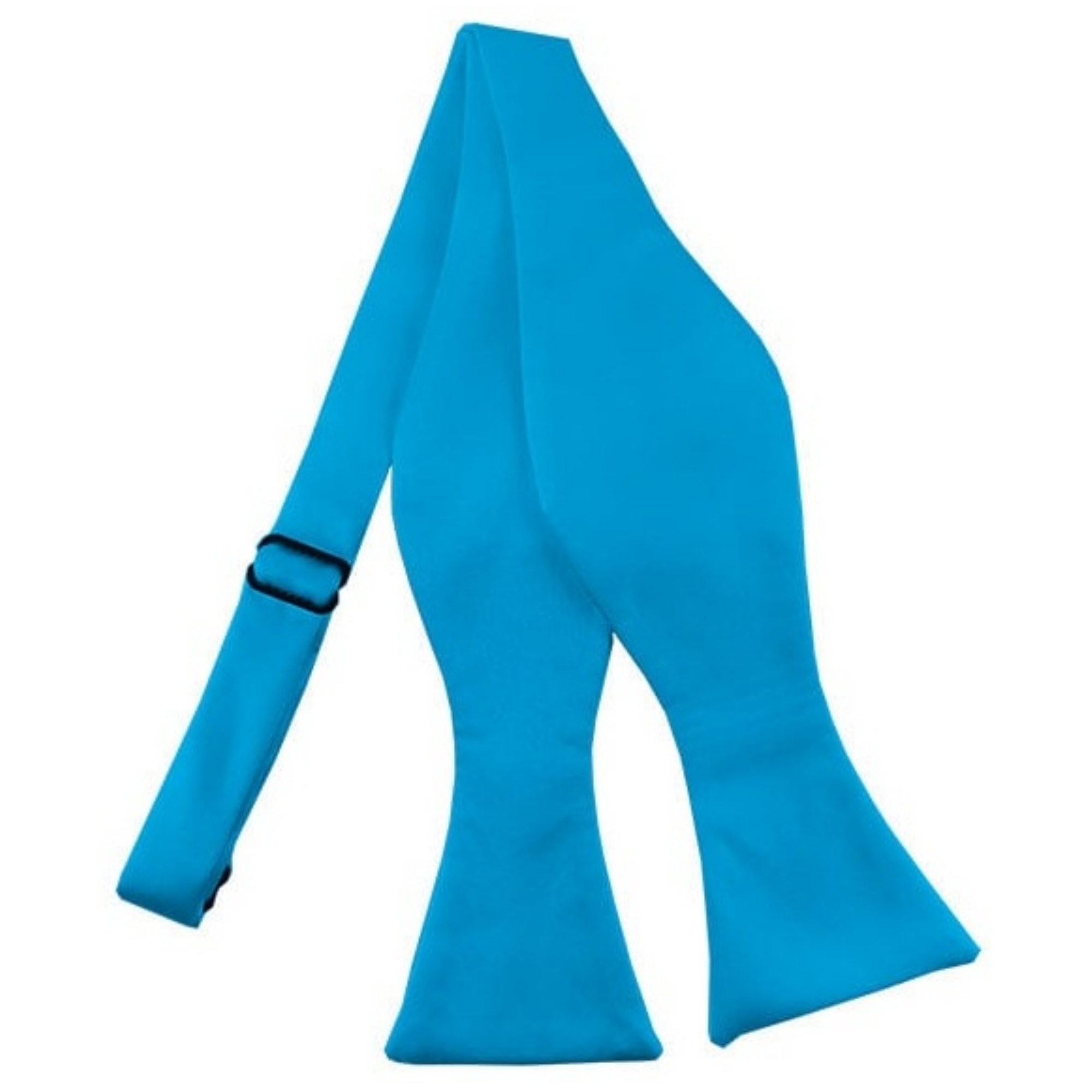 Men's Solid Color 2.75" x 4.75" Adjustable 16" - 22" Self-Tie Bow Tie for - Picture 66 of 69