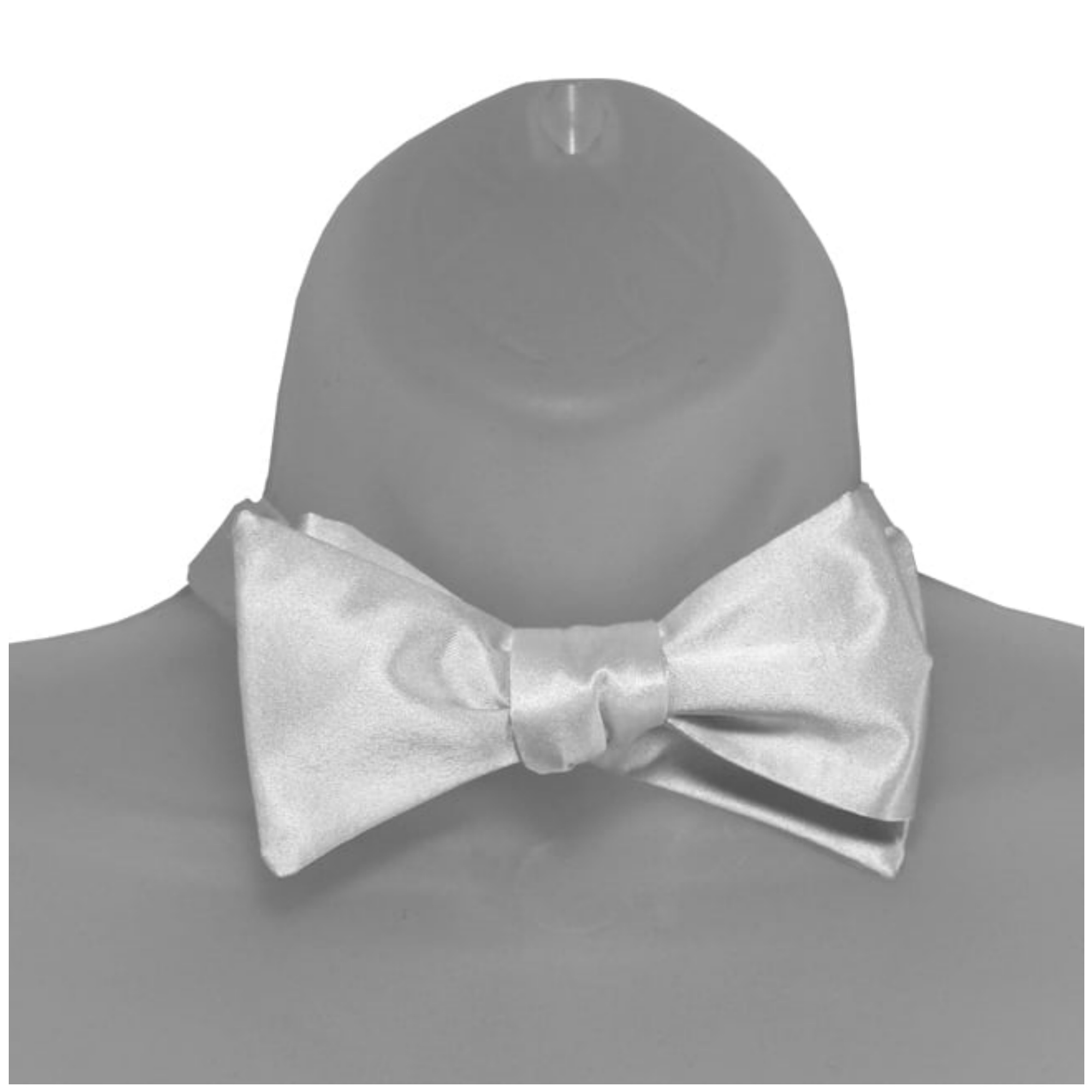 Men's Solid Color 2.75" x 4.75" Adjustable 16" - 22" Self-Tie Bow Tie for - Picture 69 of 69