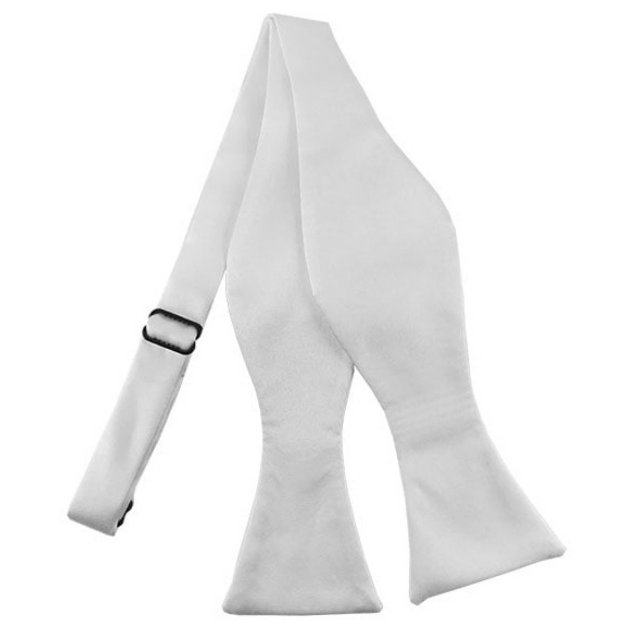 Men's Solid Color 2.75" x 4.75" Adjustable 16" - 22" Self-Tie Bow Tie for - Picture 68 of 69