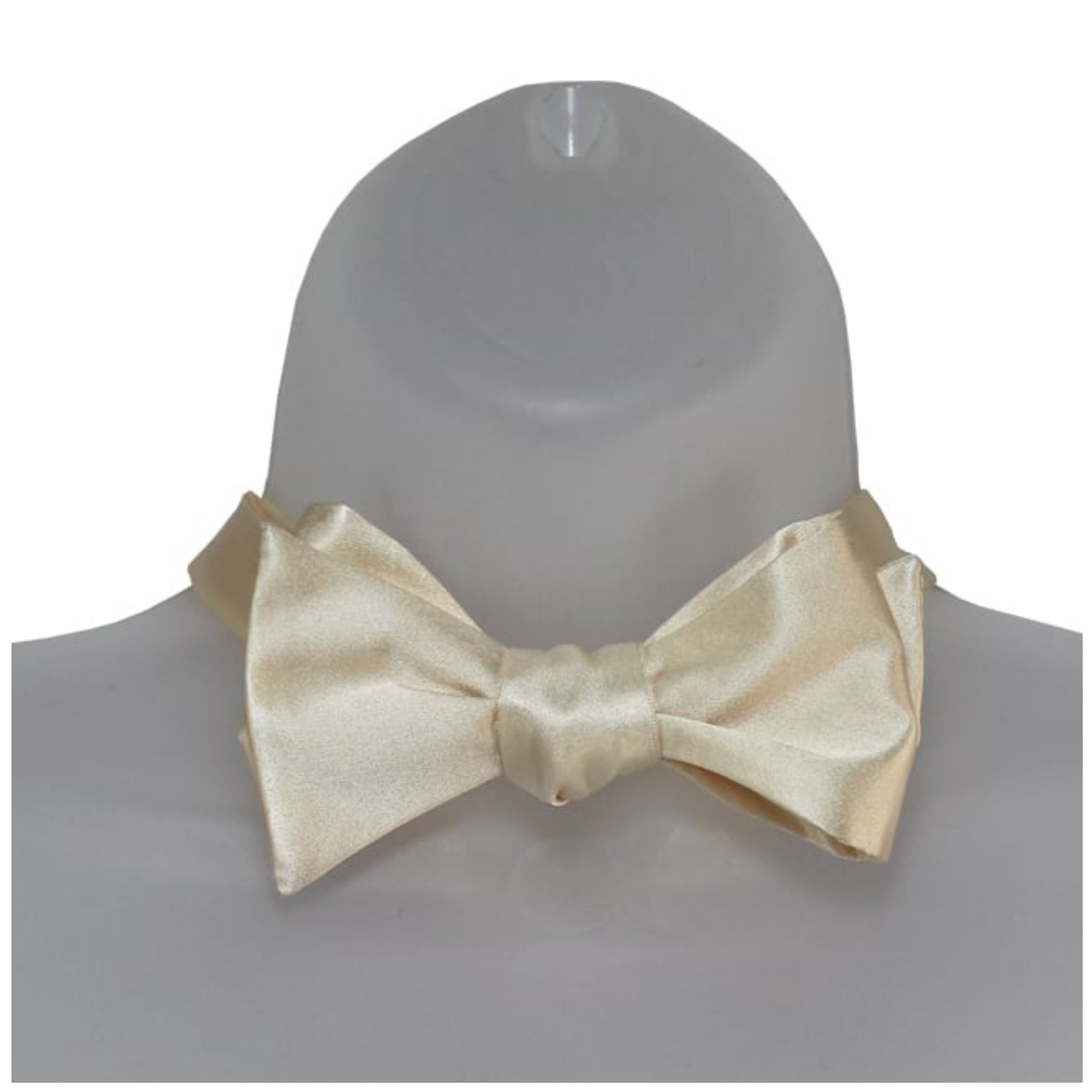 Men's Solid Color 2.75" x 4.75" Adjustable 16" - 22" Self-Tie Bow Tie for - Picture 15 of 69