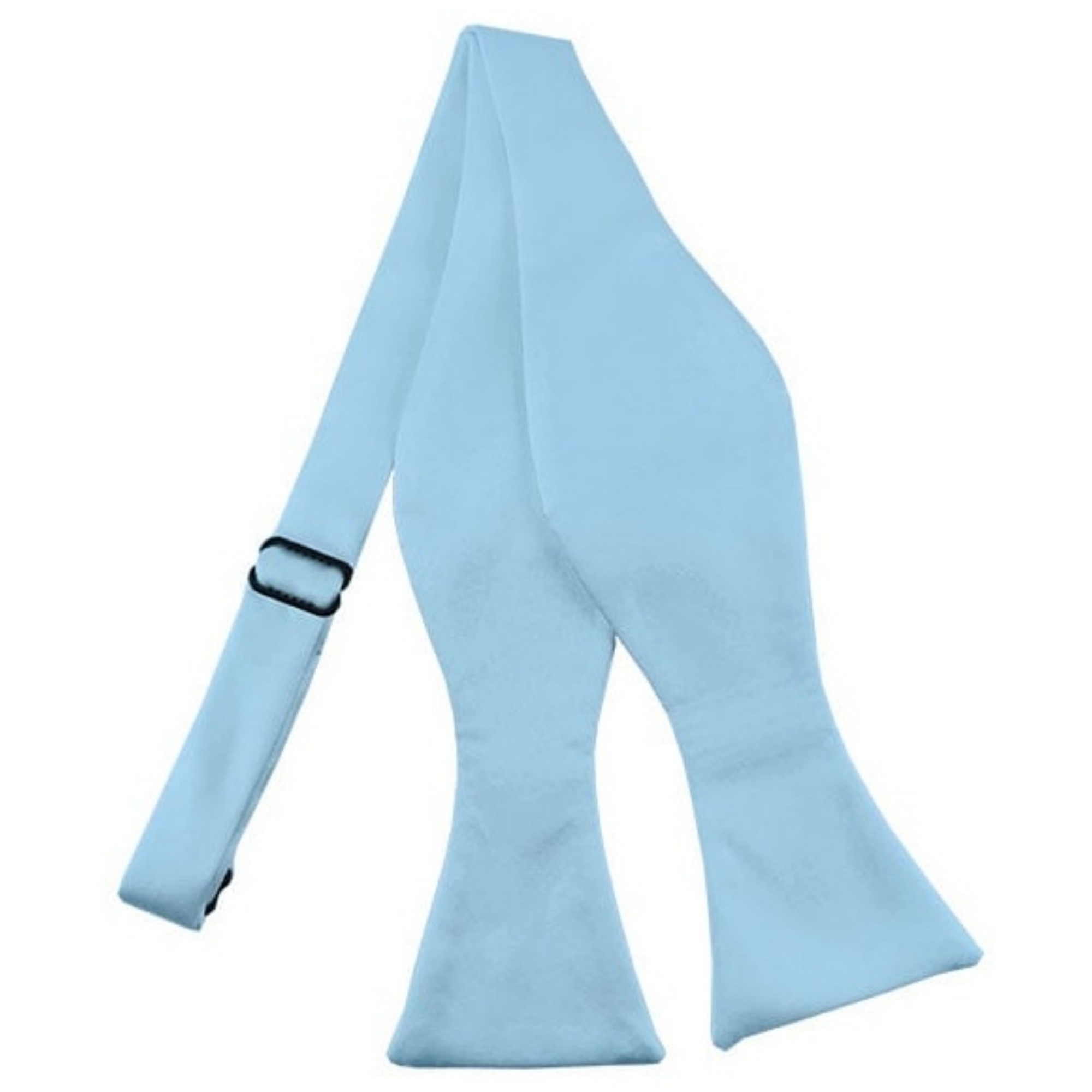 Men's Solid Color 2.75" x 4.75" Adjustable 16" - 22" Self-Tie Bow Tie for - Picture 54 of 69
