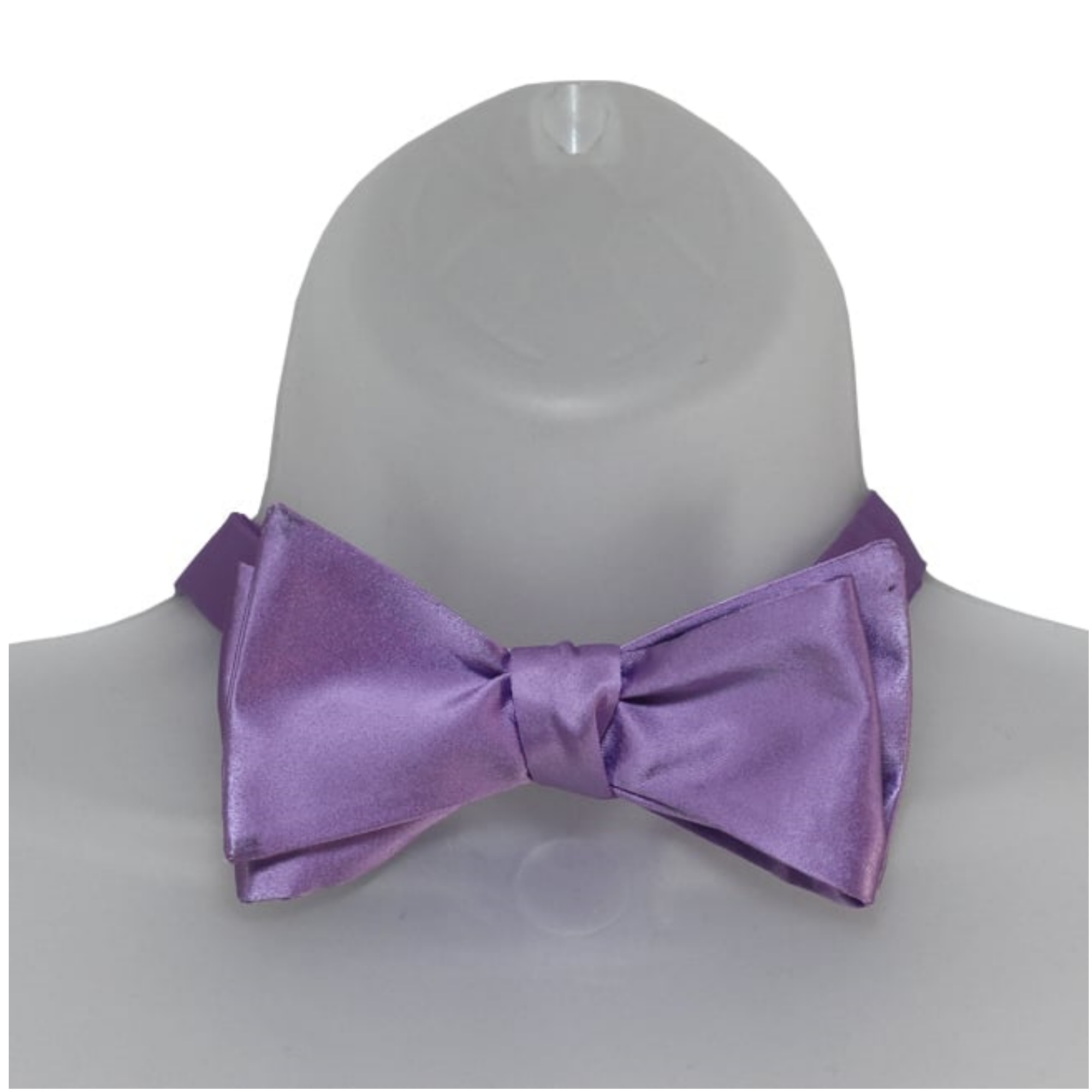 Men's Solid Color 2.75" x 4.75" Adjustable 16" - 22" Self-Tie Bow Tie for - Picture 37 of 69