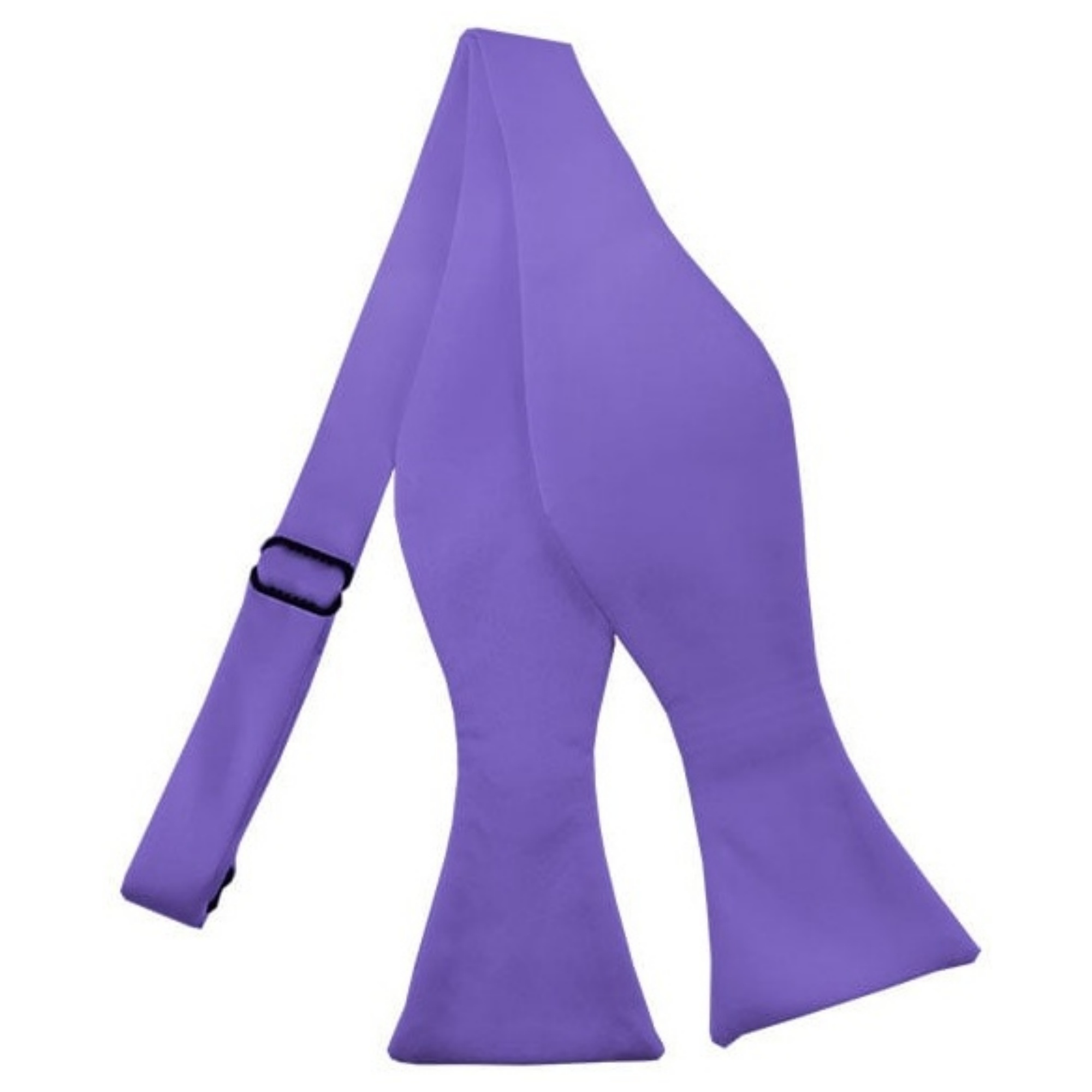 Men's Solid Color 2.75" x 4.75" Adjustable 16" - 22" Self-Tie Bow Tie for - Picture 56 of 69