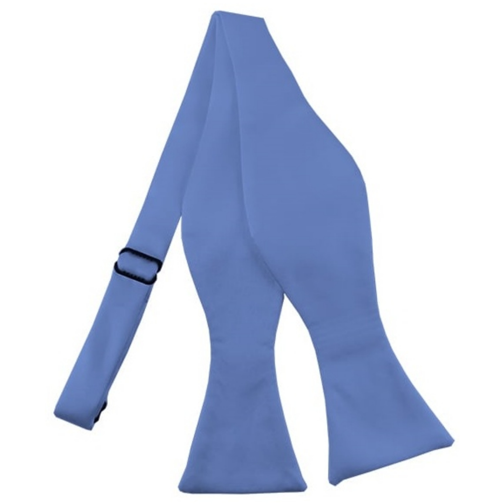 Men's Solid Color 2.75" x 4.75" Adjustable 16" - 22" Self-Tie Bow Tie for - Picture 62 of 69