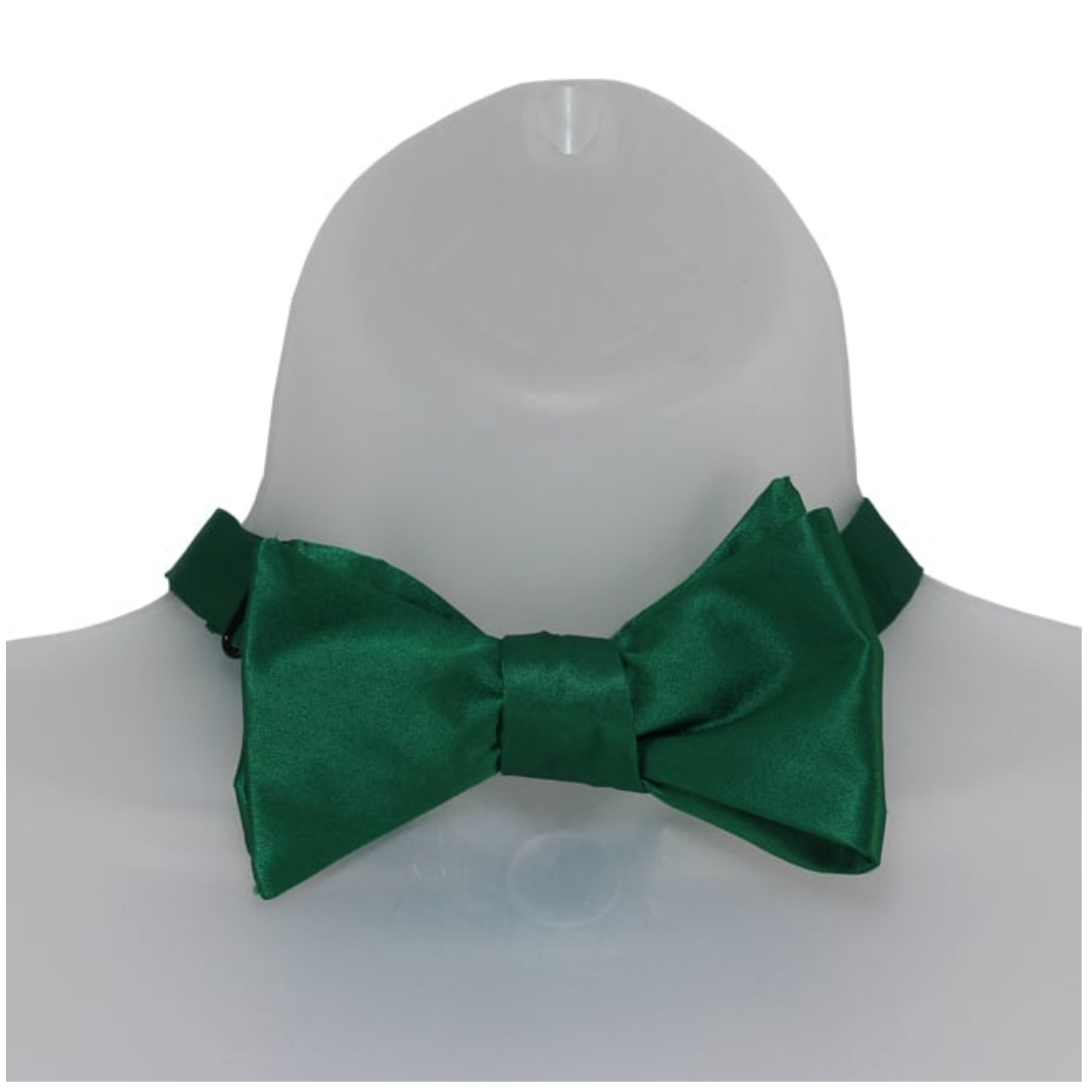 Men's Solid Color 2.75" x 4.75" Adjustable 16" - 22" Self-Tie Bow Tie for - Picture 35 of 69