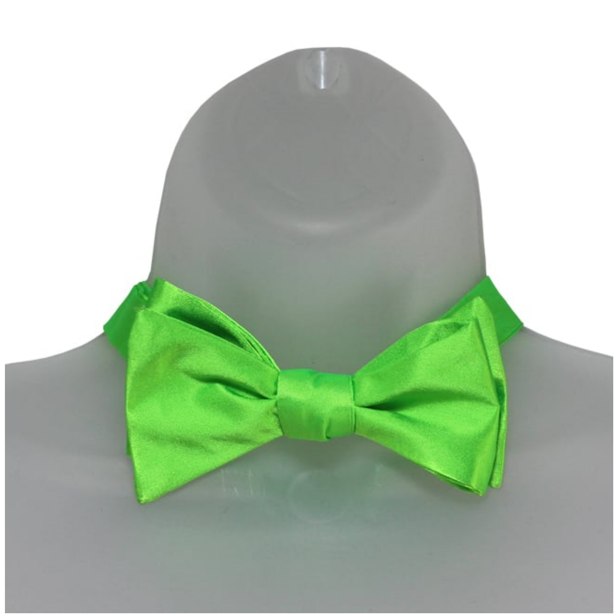 Men's Solid Color 2.75" x 4.75" Adjustable 16" - 22" Self-Tie Bow Tie for - Picture 43 of 69