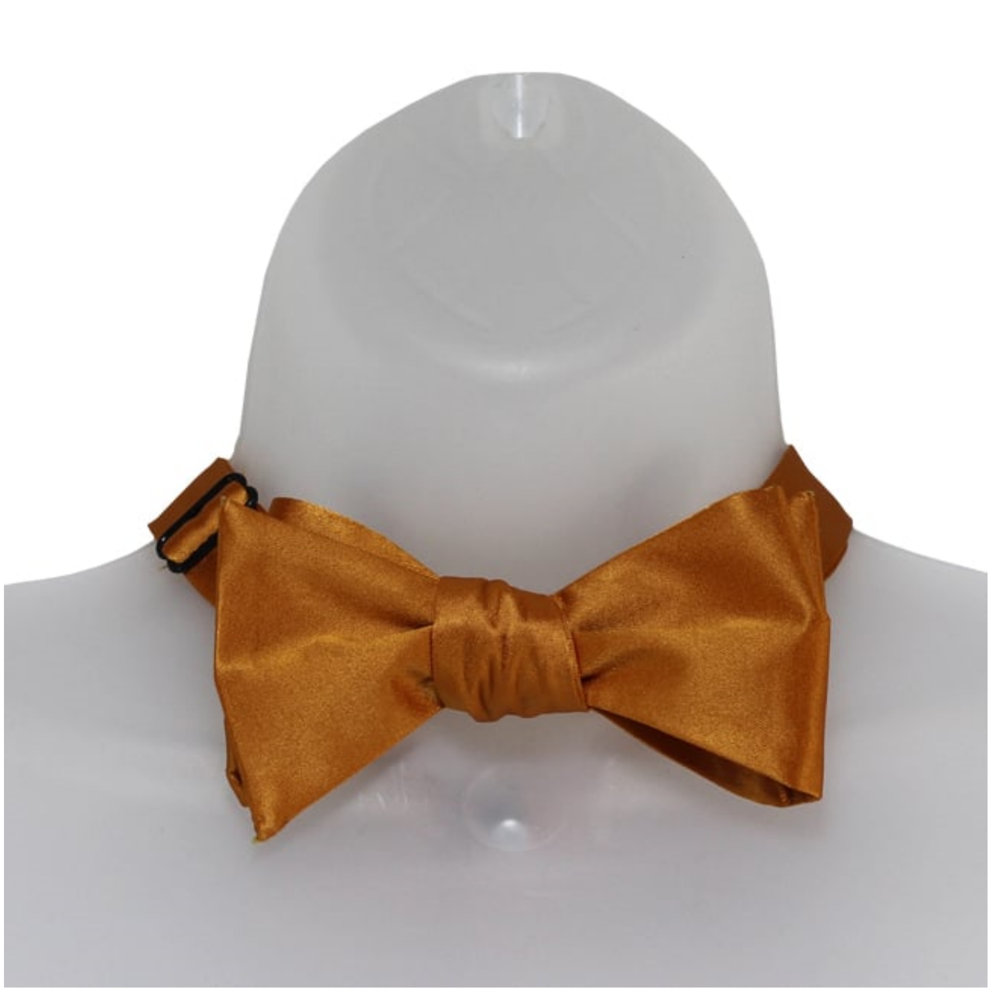 Men's Solid Color 2.75" x 4.75" Adjustable 16" - 22" Self-Tie Bow Tie for - Picture 27 of 69