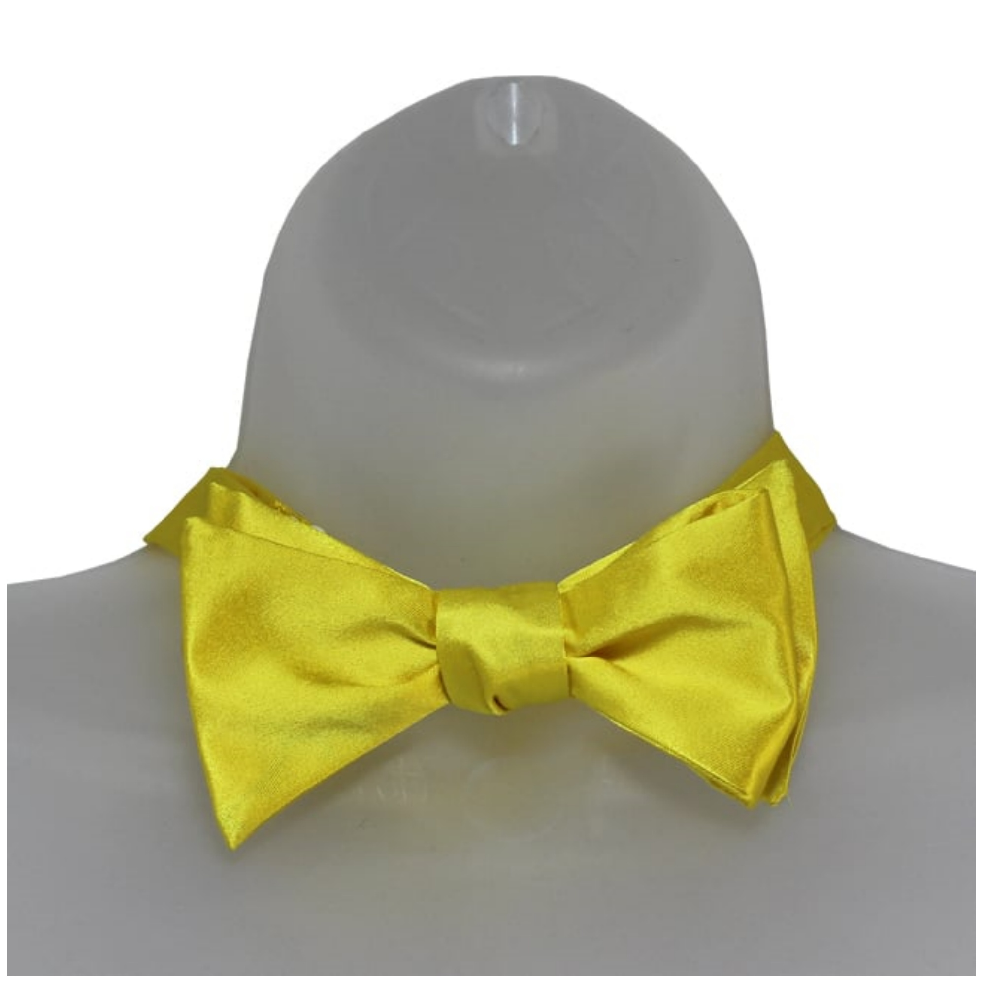 Men's Solid Color 2.75" x 4.75" Adjustable 16" - 22" Self-Tie Bow Tie for - Picture 39 of 69