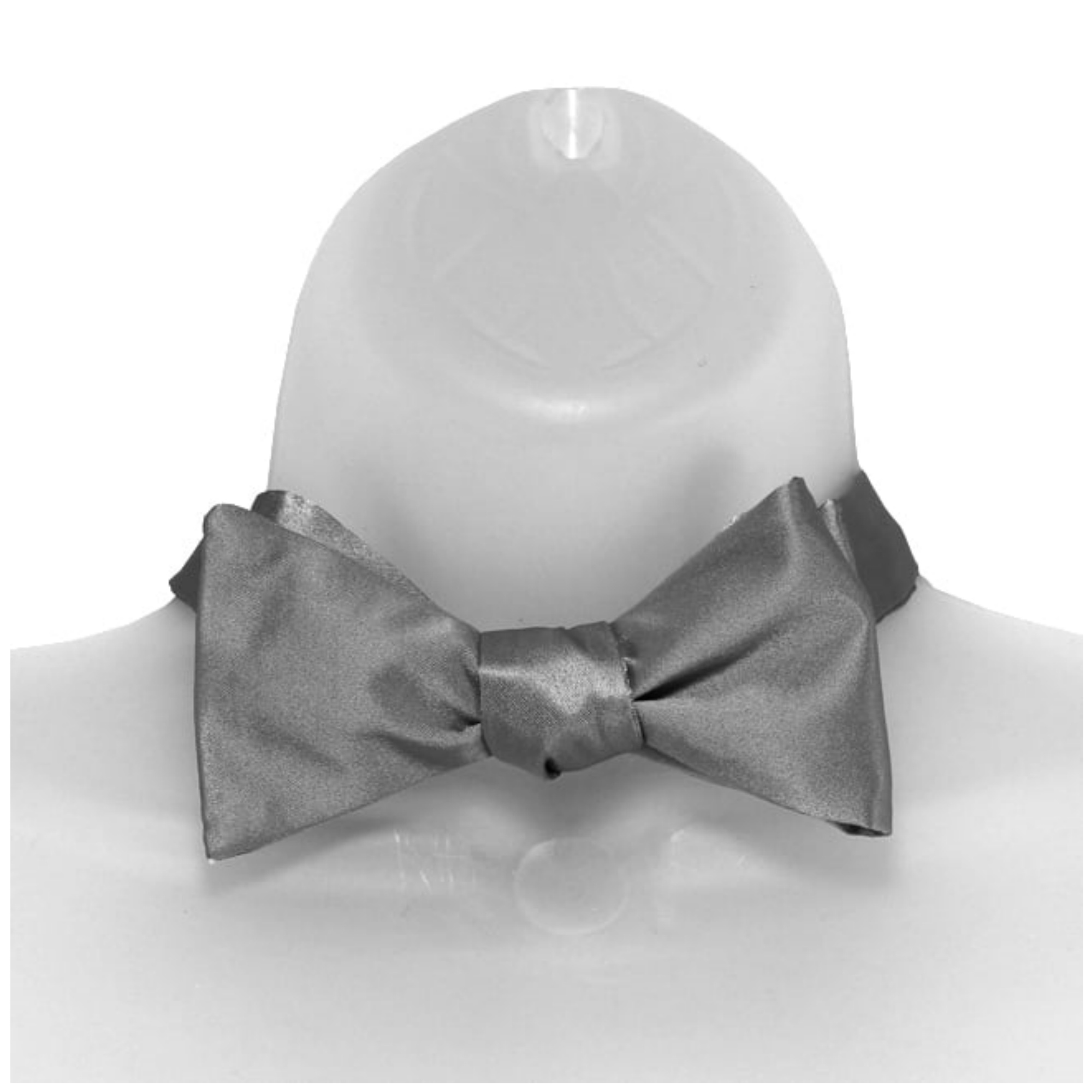 Men's Solid Color 2.75" x 4.75" Adjustable 16" - 22" Self-Tie Bow Tie for - Picture 61 of 69