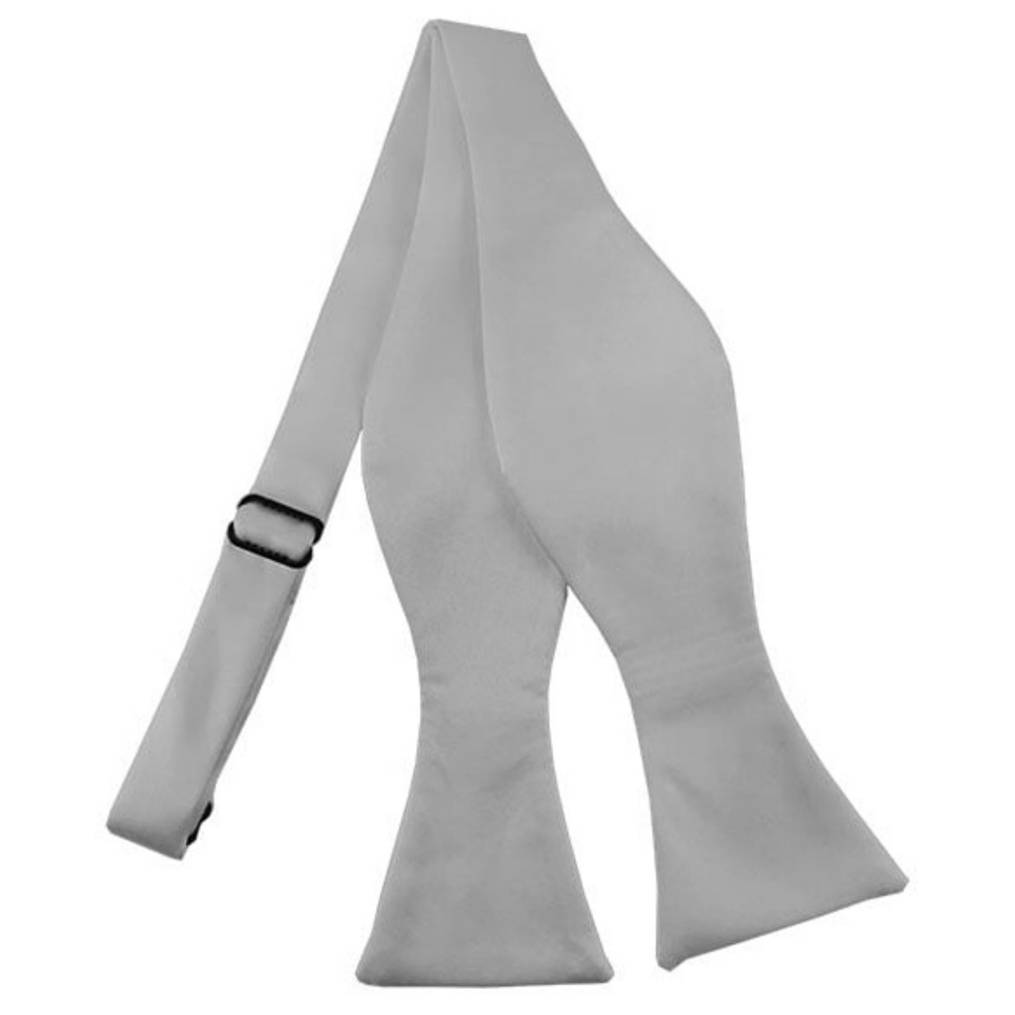 Men's Solid Color 2.75" x 4.75" Adjustable 16" - 22" Self-Tie Bow Tie for - Picture 60 of 69