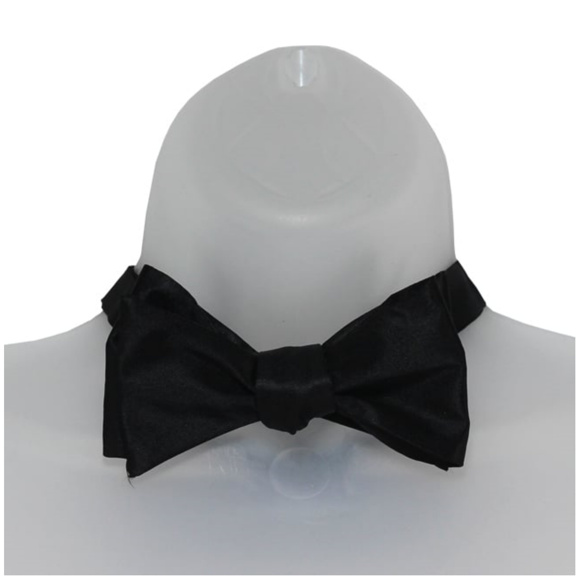 Men's Solid Color 2.75" x 4.75" Adjustable 16" - 22" Self-Tie Bow Tie for - Picture 7 of 69