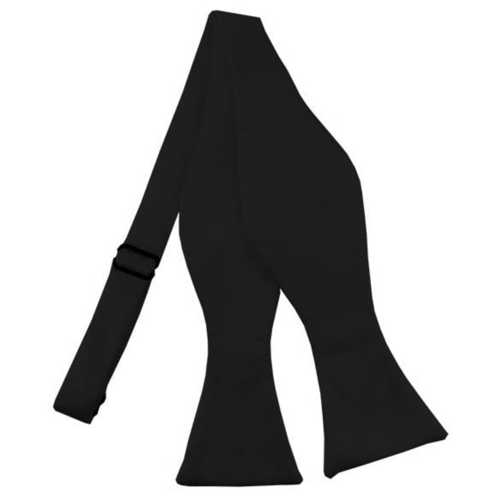 Men's Solid Color 2.75" x 4.75" Adjustable 16" - 22" Self-Tie Bow Tie for - Picture 6 of 69