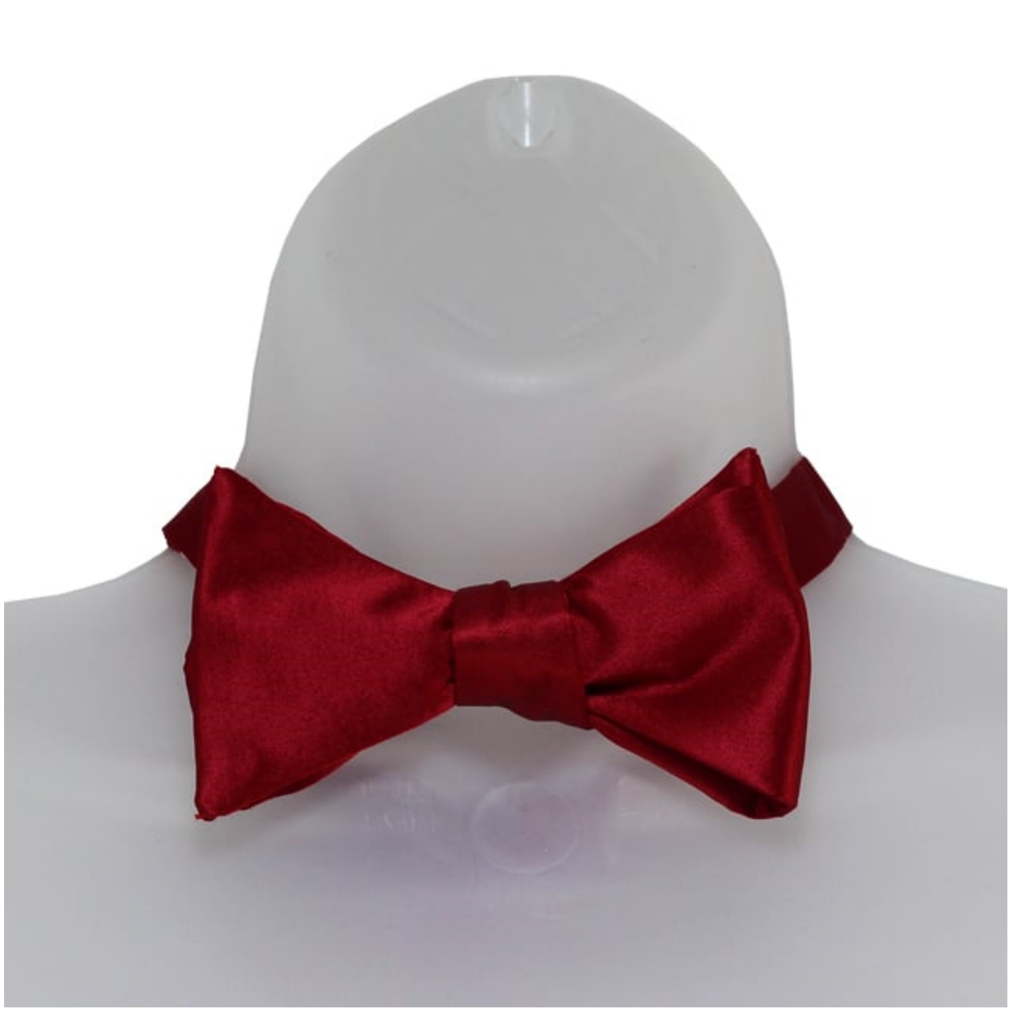 Men's Solid Color 2.75" x 4.75" Adjustable 16" - 22" Self-Tie Bow Tie for - Picture 17 of 69