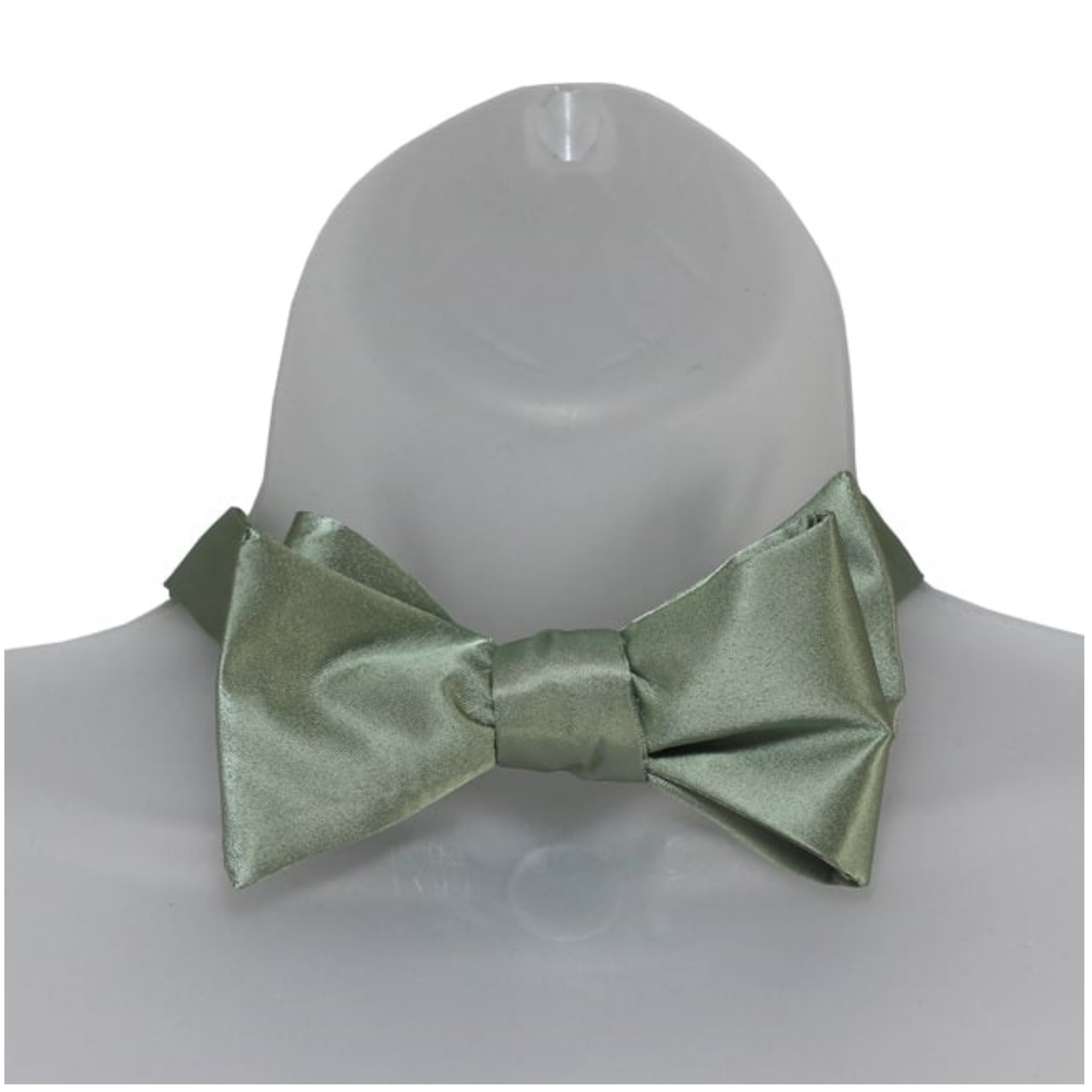 Men's Solid Color 2.75" x 4.75" Adjustable 16" - 22" Self-Tie Bow Tie for - Picture 41 of 69