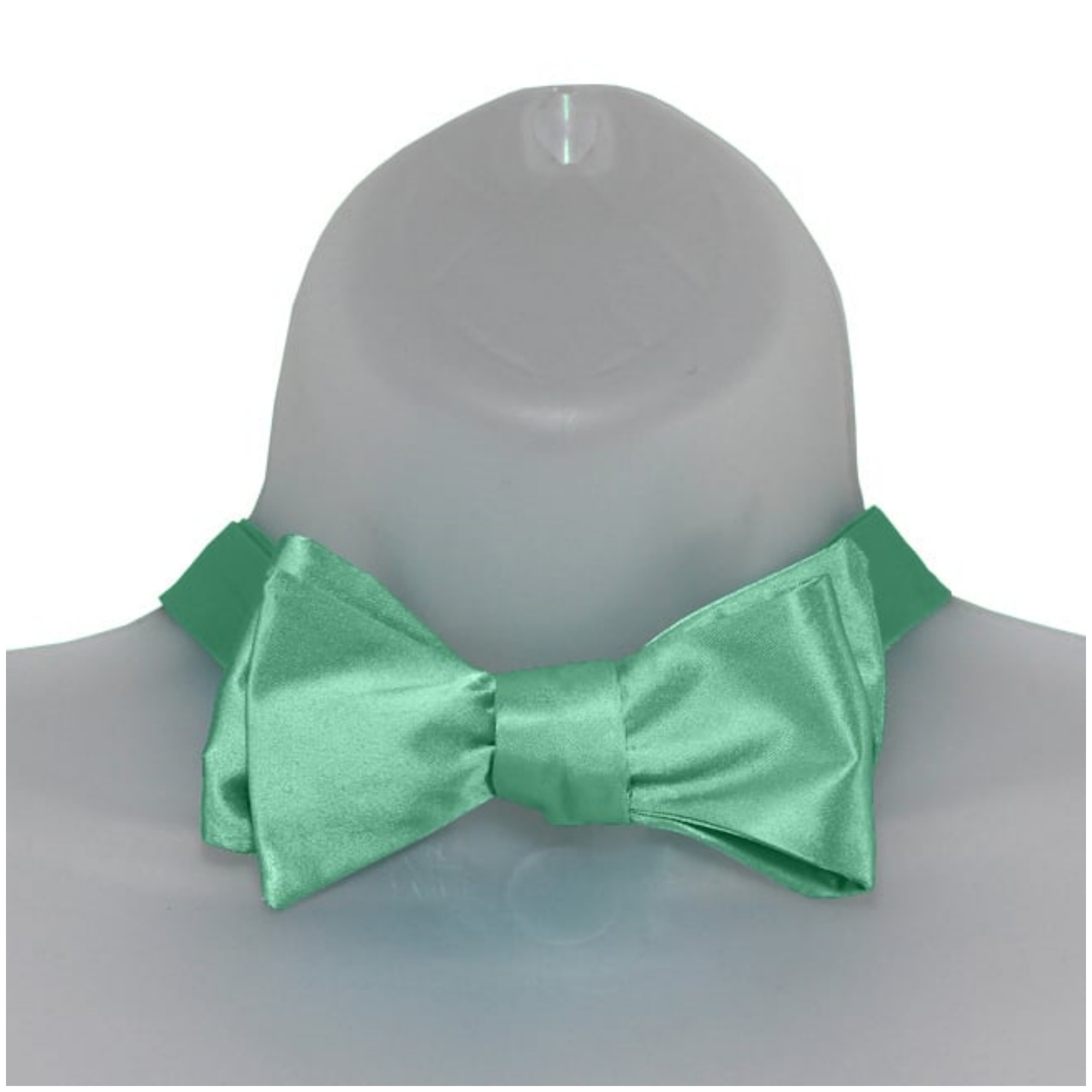Men's Solid Color 2.75" x 4.75" Adjustable 16" - 22" Self-Tie Bow Tie for - Picture 5 of 69