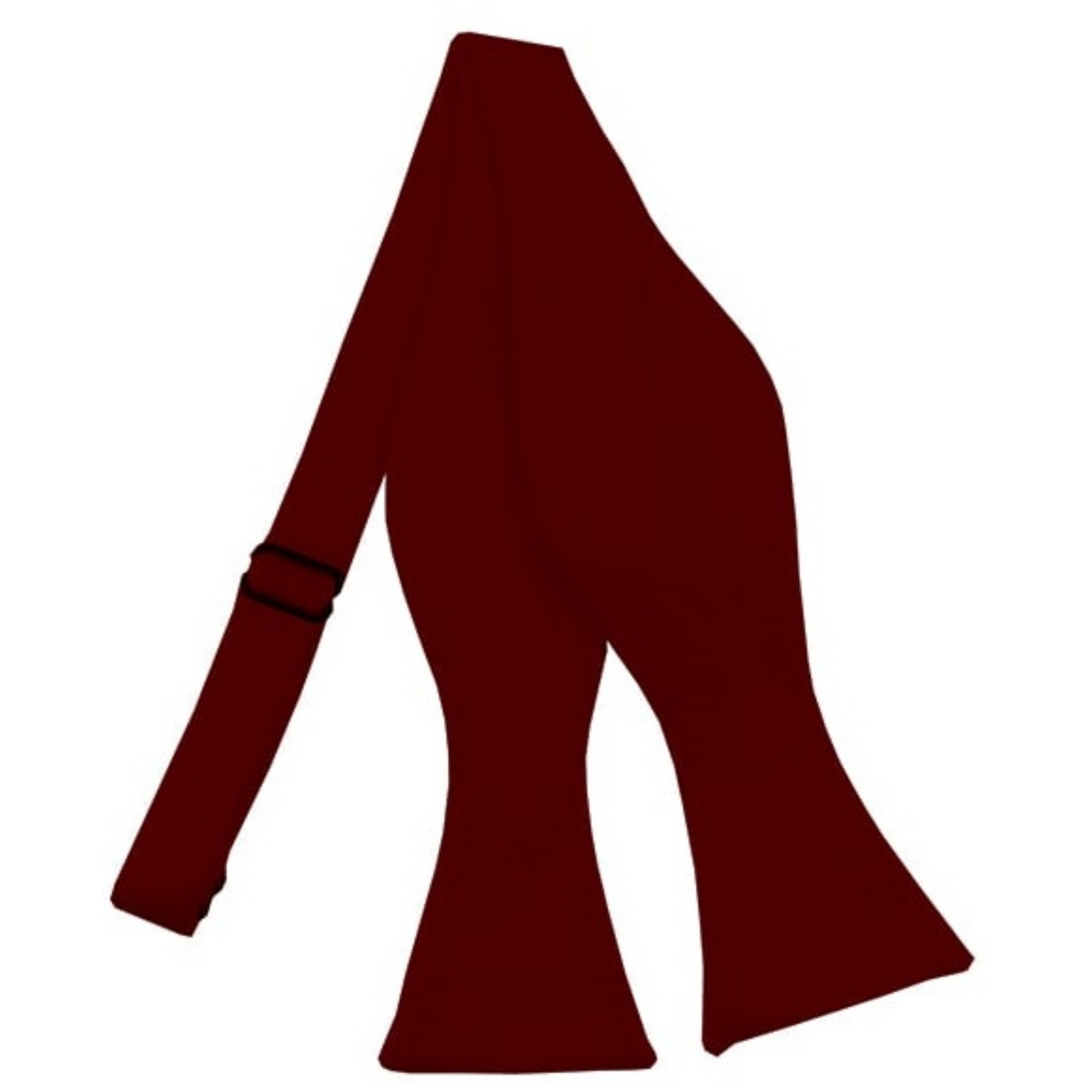 Men's Solid Color 2.75" x 4.75" Adjustable 16" - 22" Self-Tie Bow Tie for - Picture 44 of 69