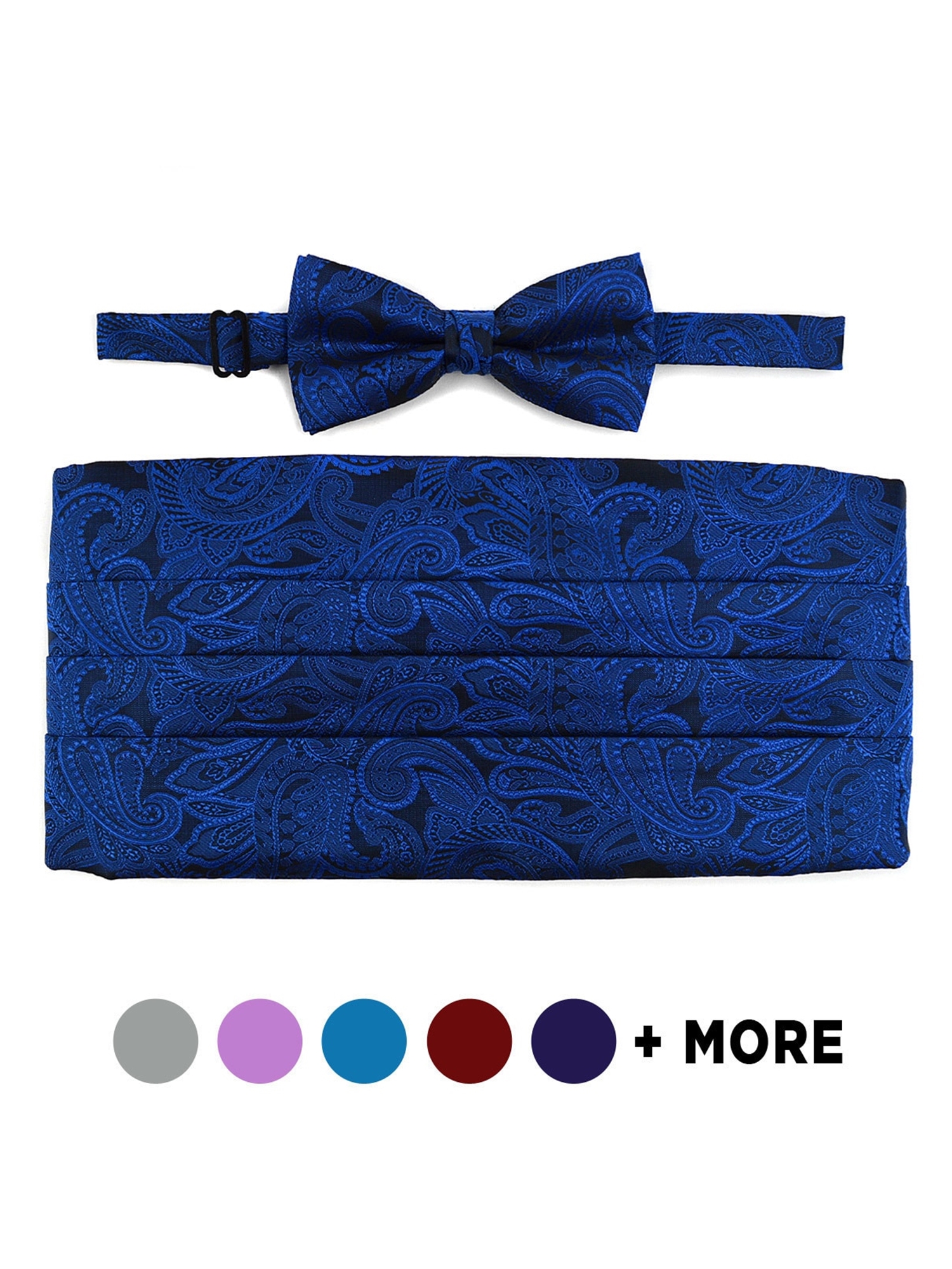 Men's Paisley Matching Adjustable Cummerbund and Bow tie Set eBay