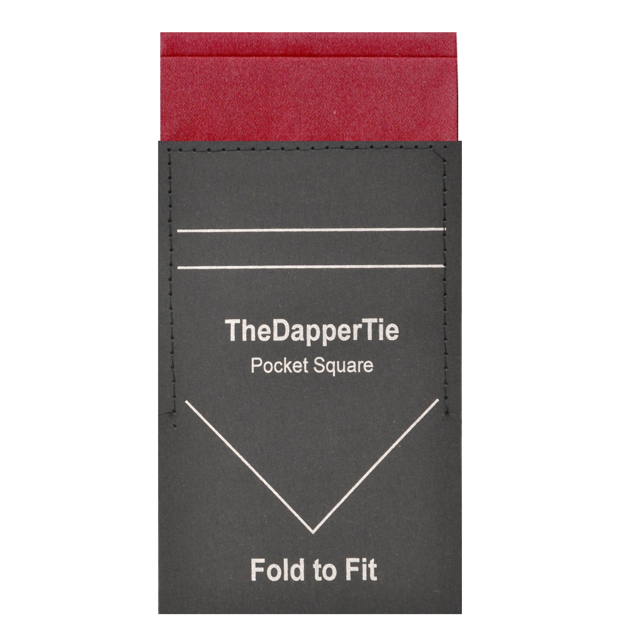 TheDapperTie - Men's Solid Flat Double Toned Pre Folded Pocket Square on Card - Picture 8 of 30