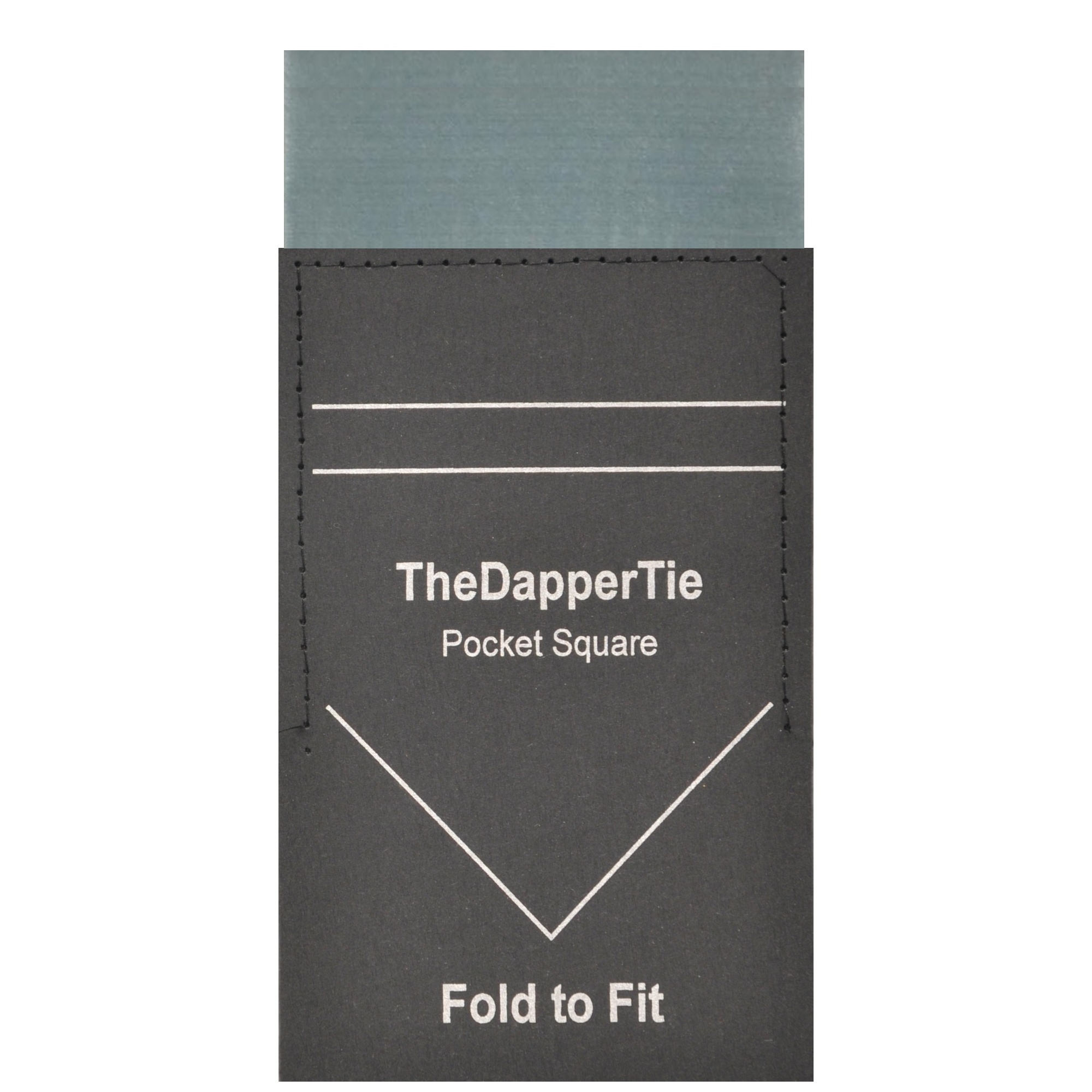 TheDapperTie - Men's Solid Flat Double Toned Pre Folded Pocket Square on Card - Picture 14 of 30