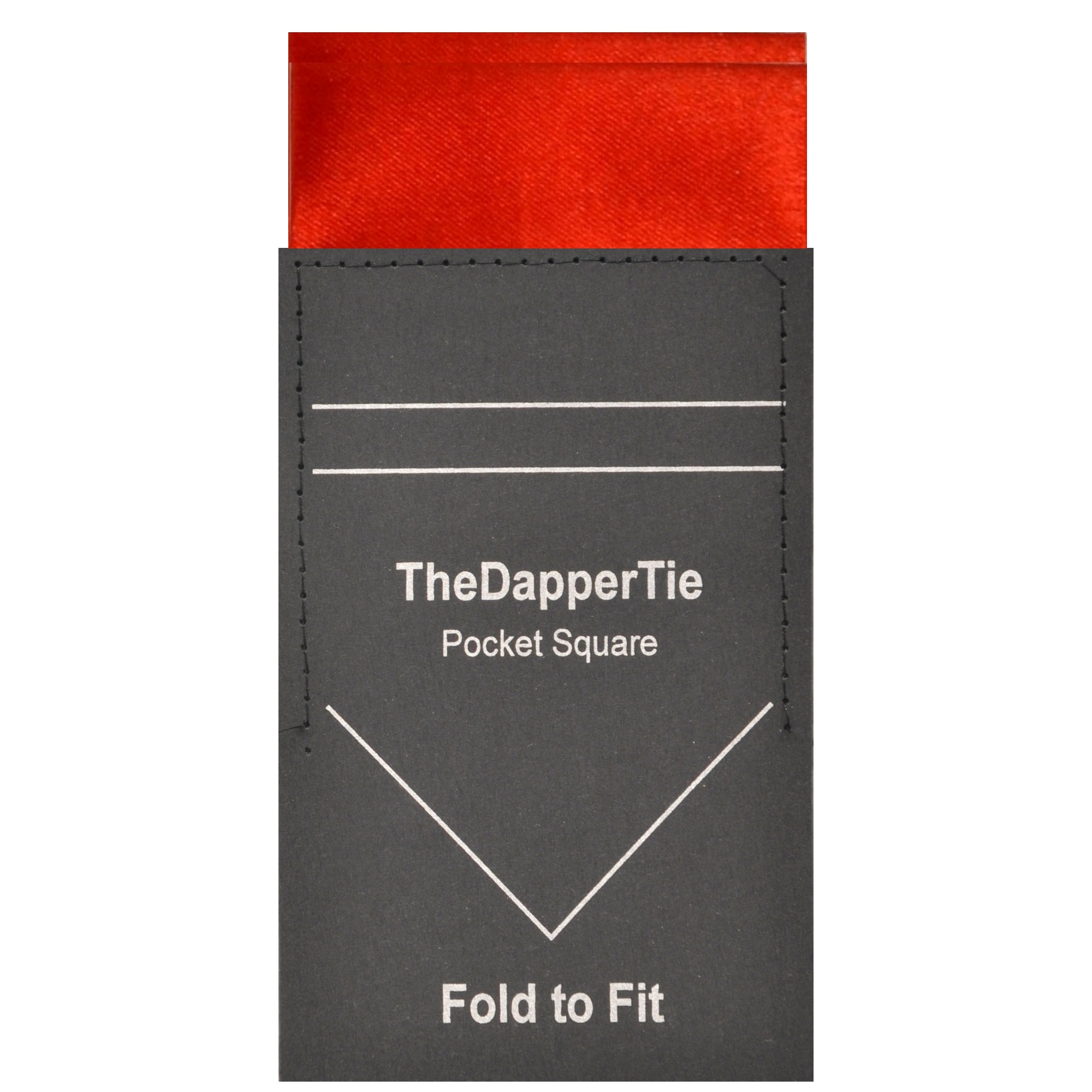 TheDapperTie - Men's Solid Flat Double Toned Pre Folded Pocket Square on Card - Photo 14/18