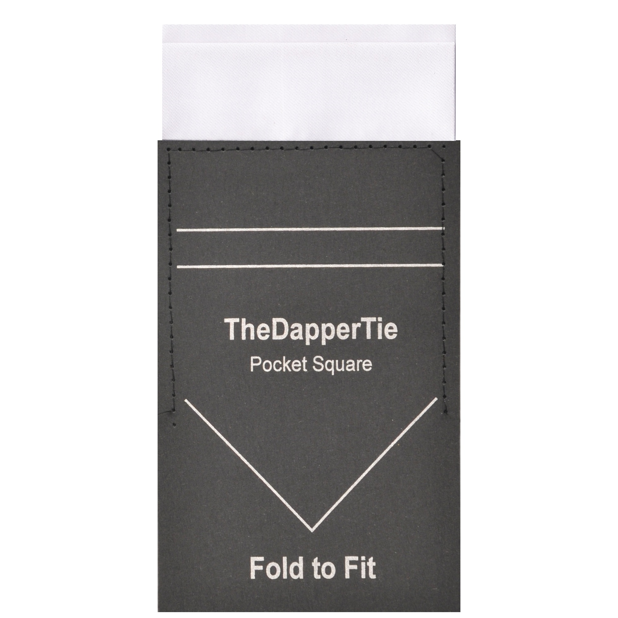 TheDapperTie - Men's Solid Flat Double Toned Pre Folded Pocket Square on Card - Photo 16/18