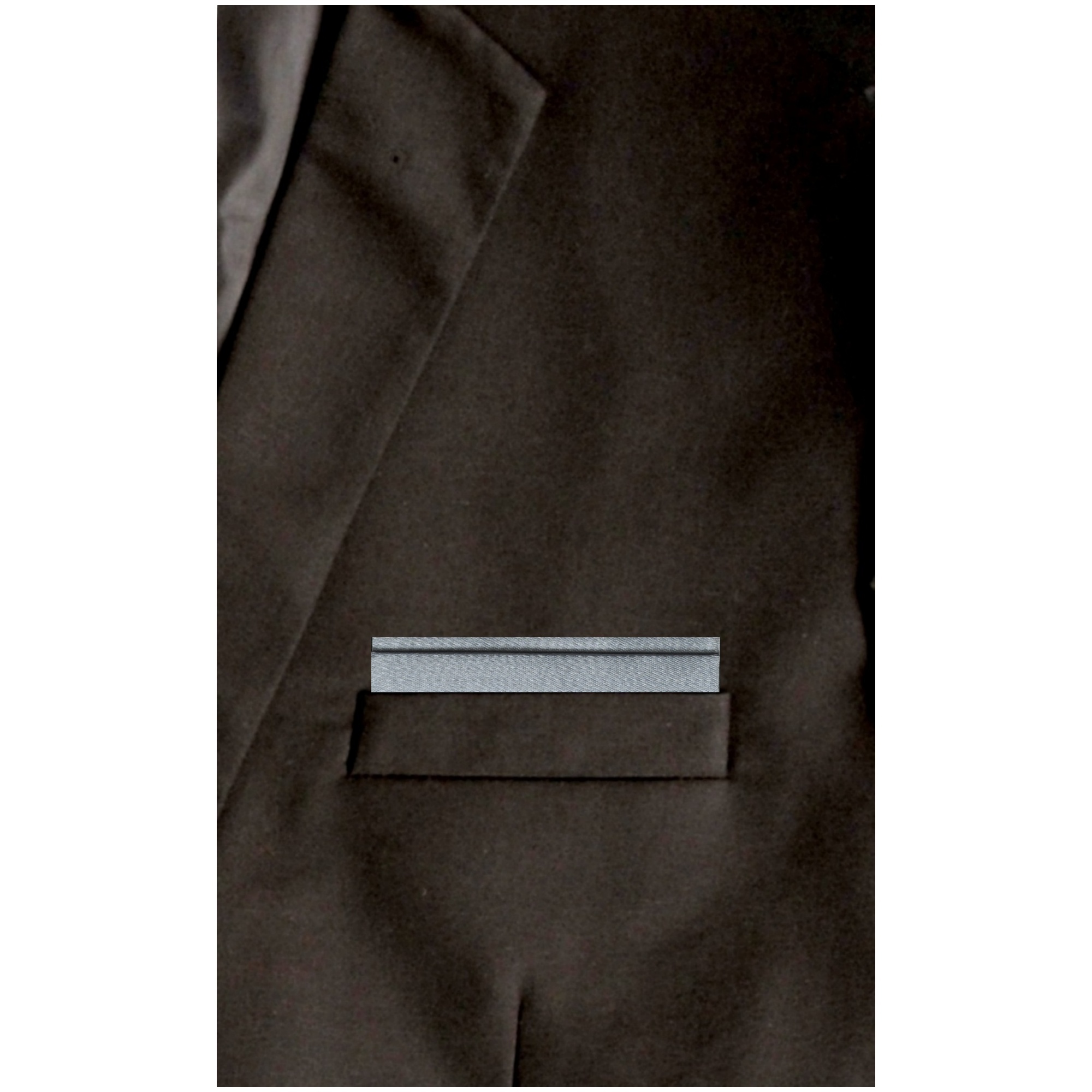 TheDapperTie - Men's Solid Flat Double Toned Pre Folded Pocket Square on Card - Picture 12 of 30