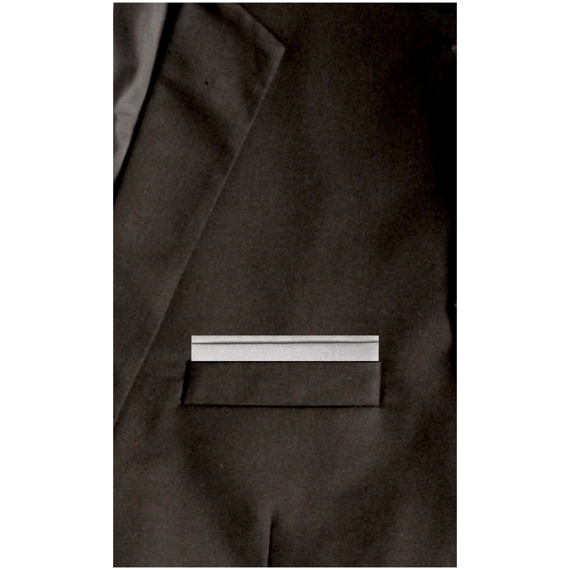 TheDapperTie - Men's Solid Flat Double Toned Pre Folded Pocket Square on Card - Picture 15 of 30