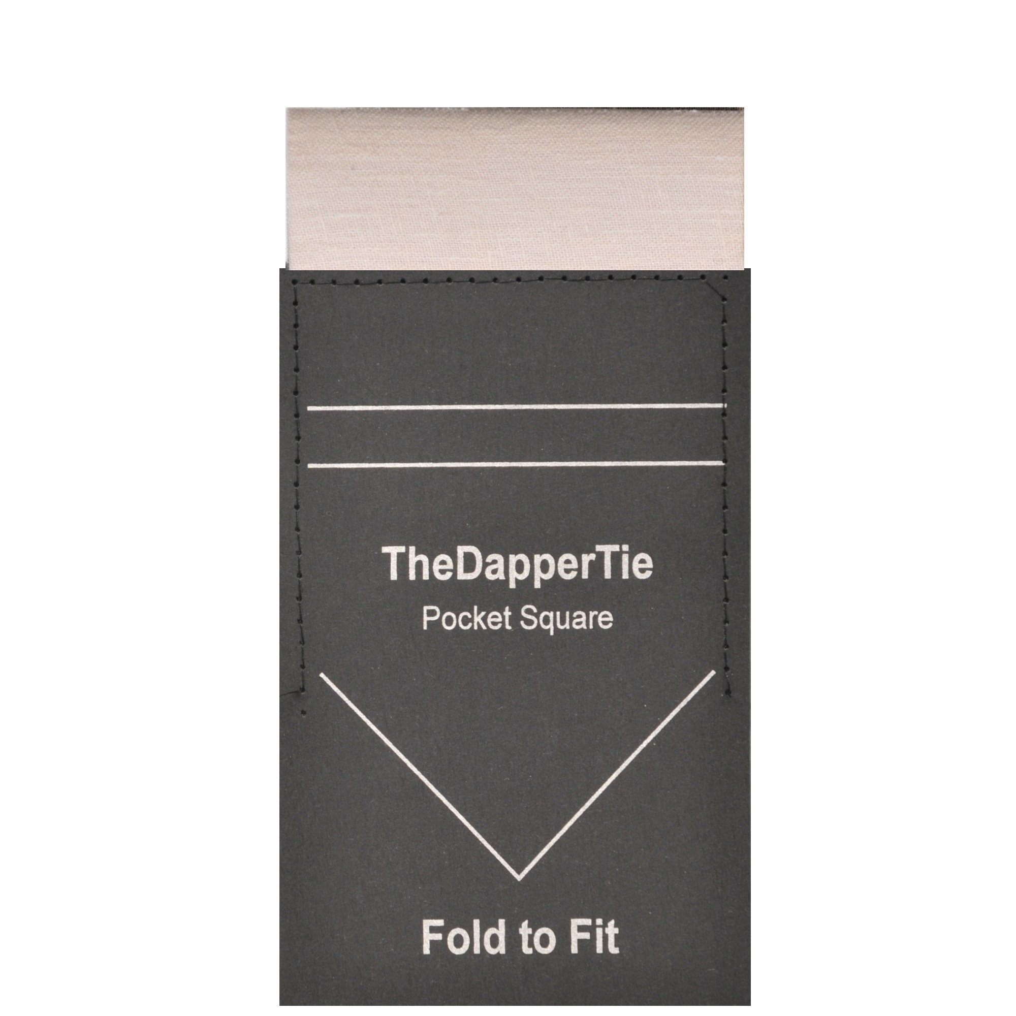 Cuadrado de bolsillo preplegado plano de lino para hombre - TheDapperTie - Imagen 5 de 12
