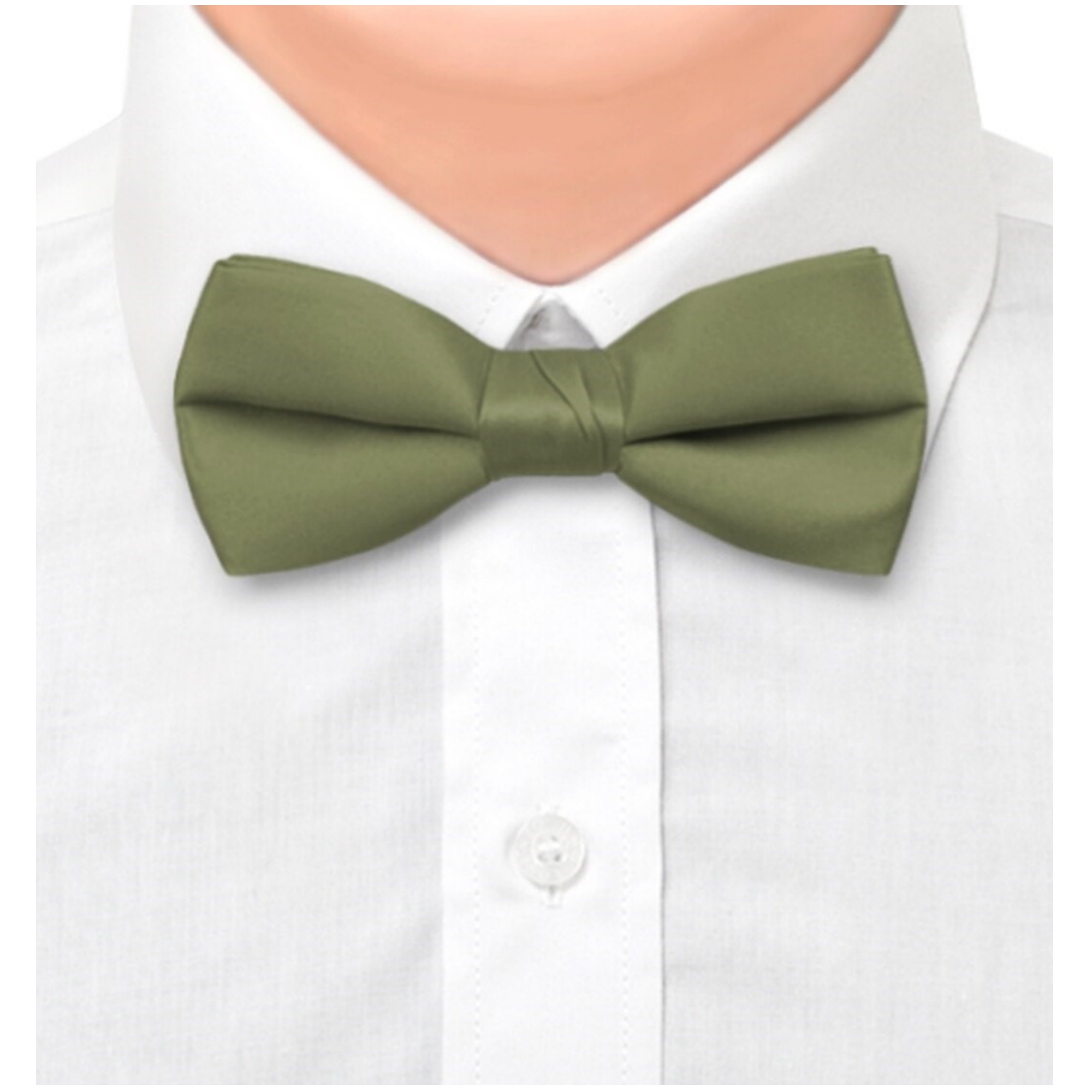 Young Boy's Pre-tied Adjustable Length Bow Tie - Formal Tuxedo Solid Color - Picture 39 of 43