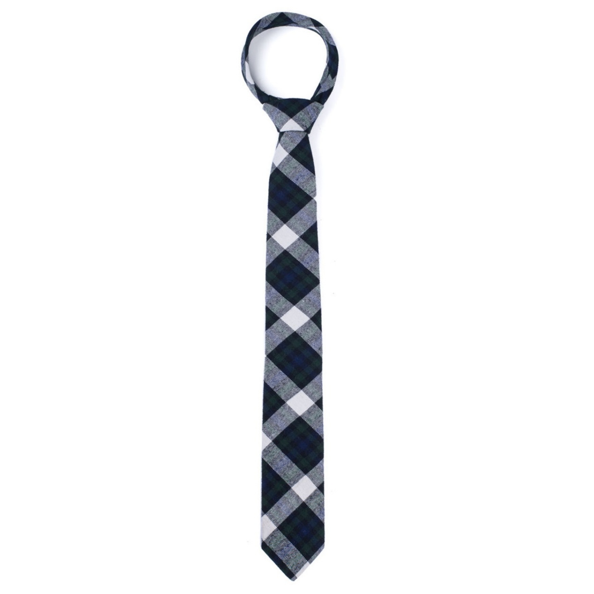 Corbatas para hombre a cuadros de 2,75 pulgadas de ancho y 57 pulgadas de largo 100 % algodón - Imagen 18 de 55