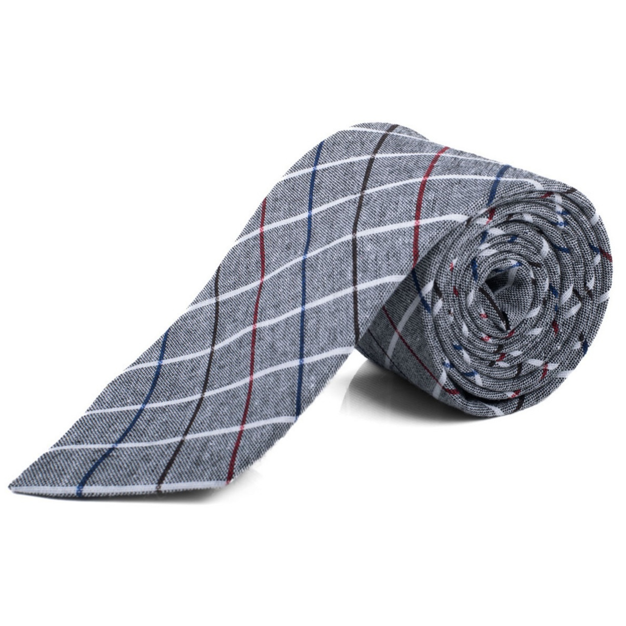 Corbatas para hombre a cuadros de 2,75 pulgadas de ancho y 57 pulgadas de largo 100 % algodón - Imagen 31 de 55