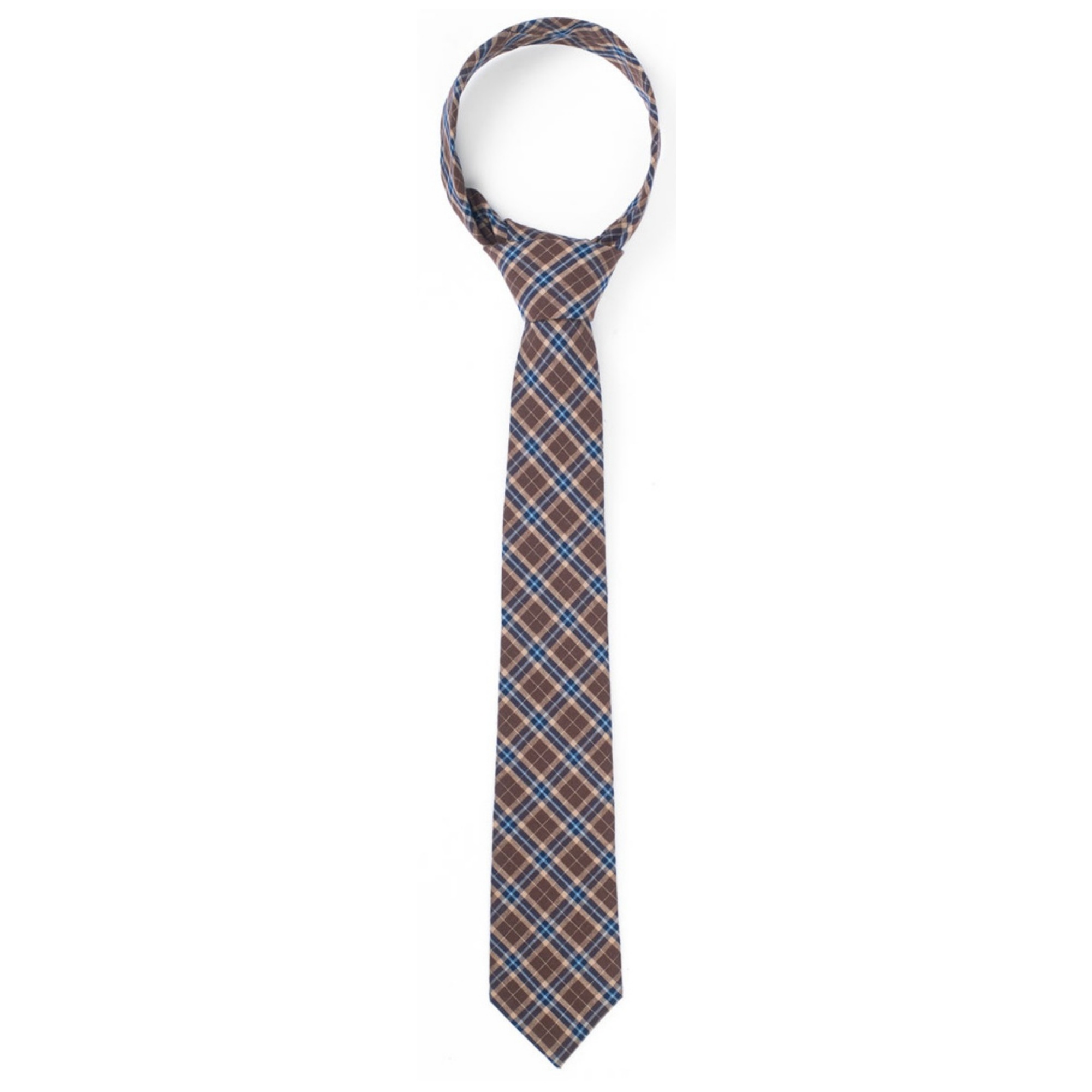 Corbatas para hombre a cuadros de 2,75 pulgadas de ancho y 57 pulgadas de largo 100 % algodón - Imagen 25 de 55