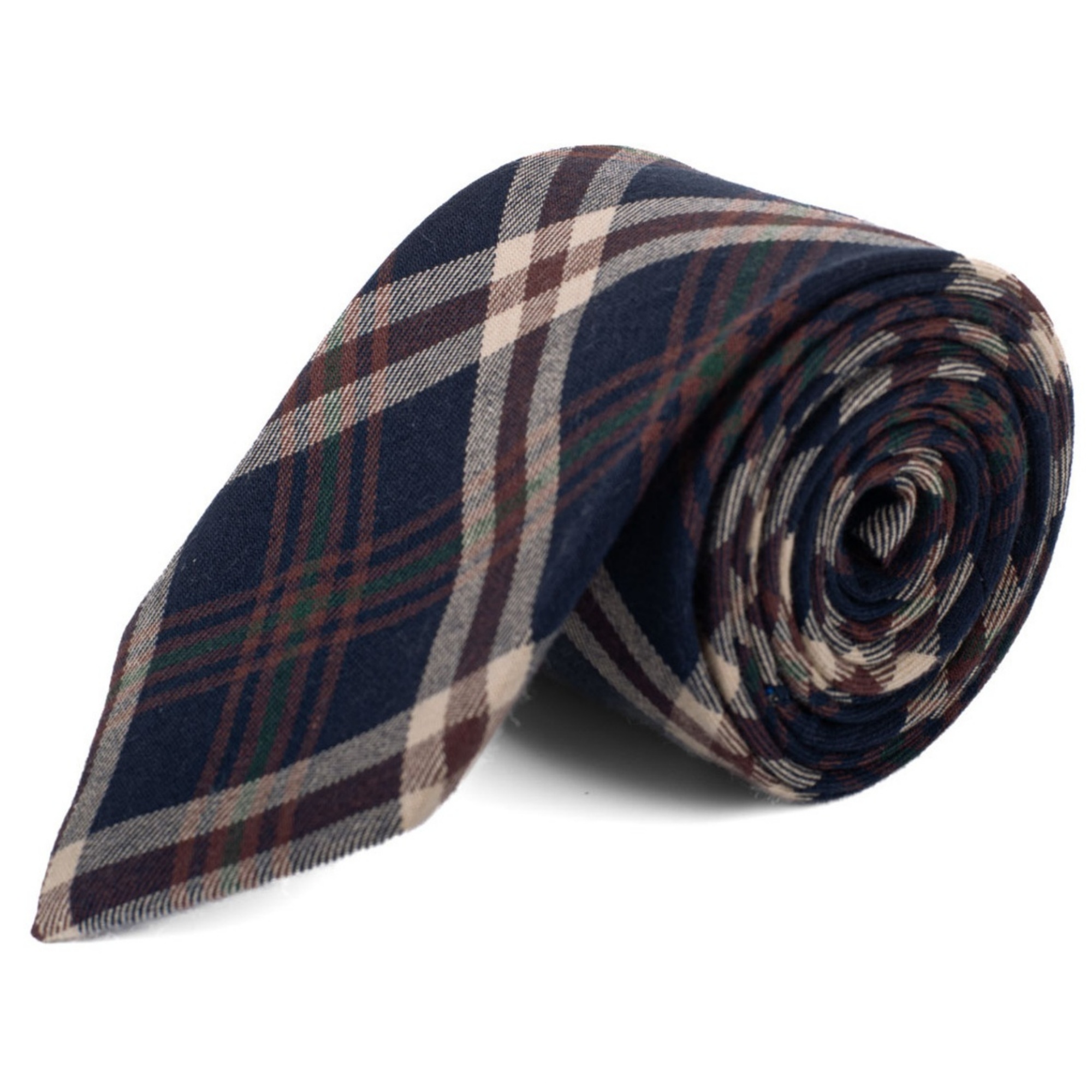 Corbatas para hombre a cuadros de 2,75 pulgadas de ancho y 57 pulgadas de largo 100 % algodón - Imagen 28 de 55