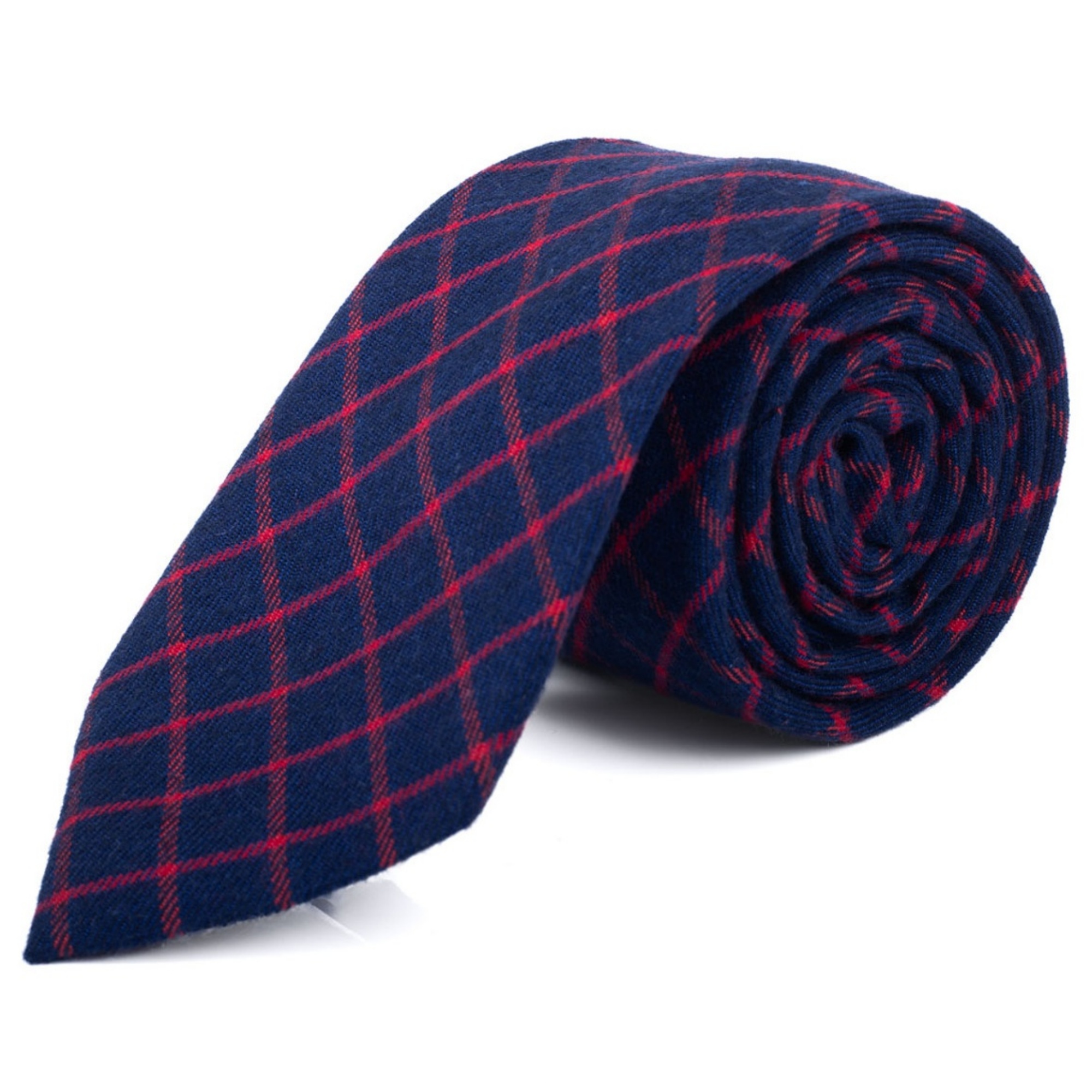 Corbatas para hombre a cuadros de 2,75 pulgadas de ancho y 57 pulgadas de largo 100 % algodón - Imagen 34 de 55