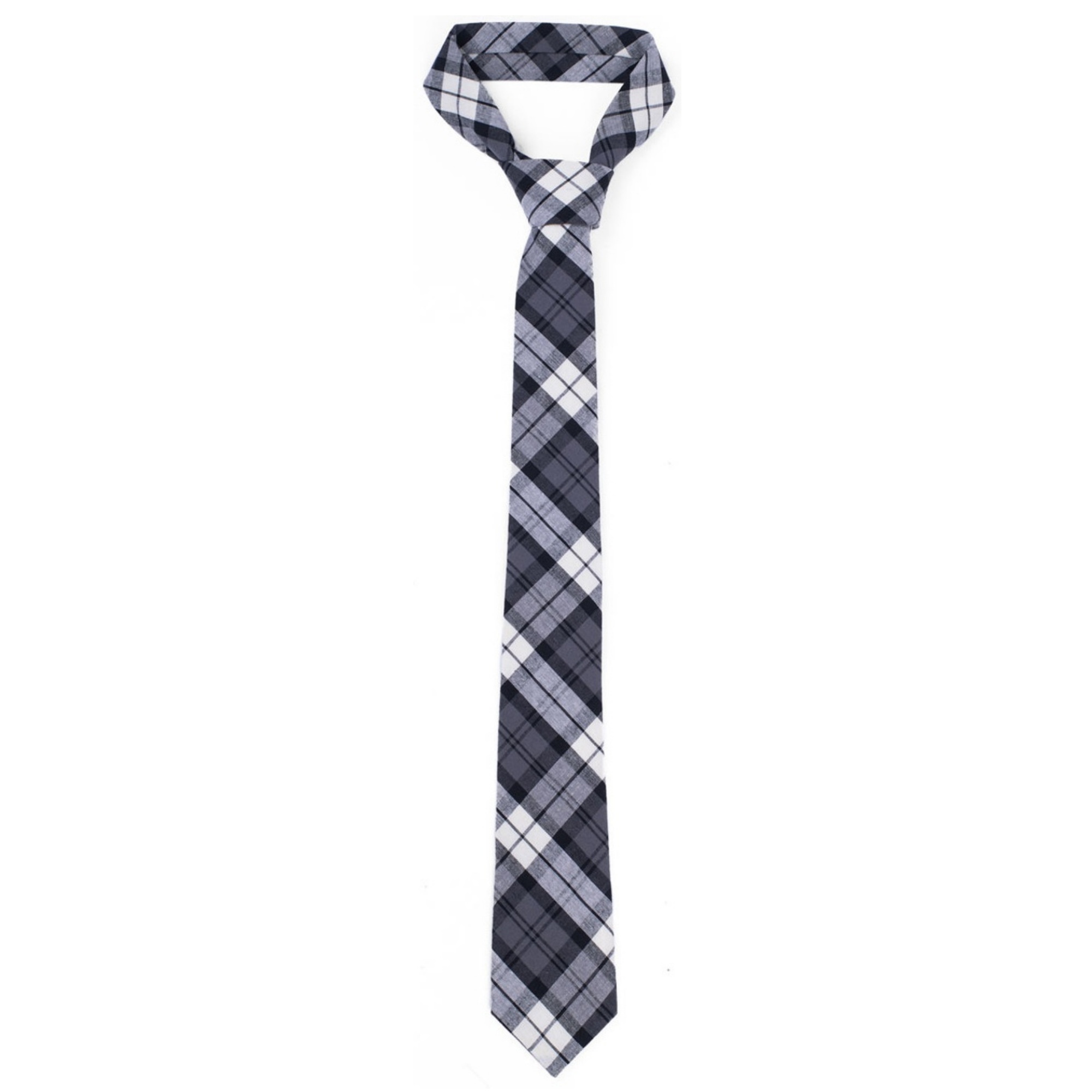 Corbatas para hombre a cuadros de 2,75 pulgadas de ancho y 57 pulgadas de largo 100 % algodón - Imagen 15 de 55