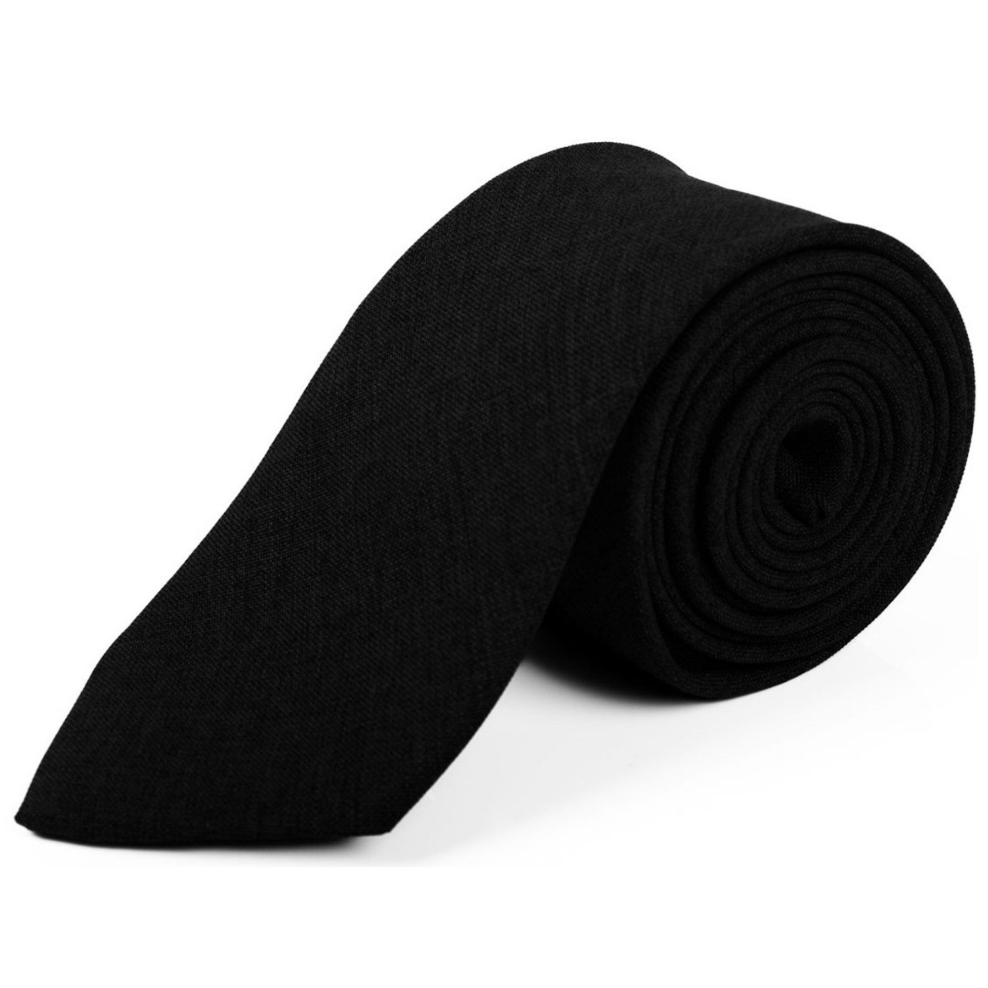 Cravatte uomo tinta unita larghe 2,75 pollici e lunghe 57 pollici 100% cotone - Foto 6 di 15