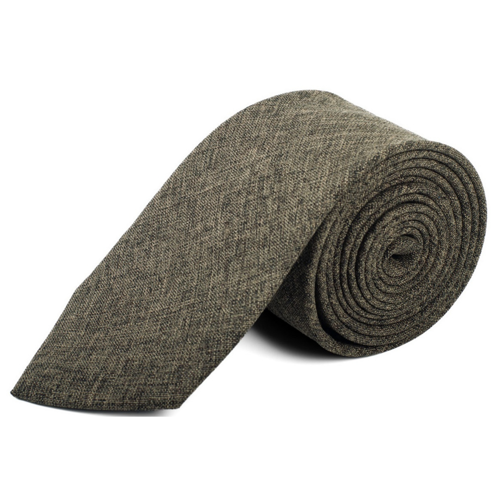 Cravatte uomo tinta unita larghe 2,75 pollici e lunghe 57 pollici 100% cotone - Foto 7 di 15