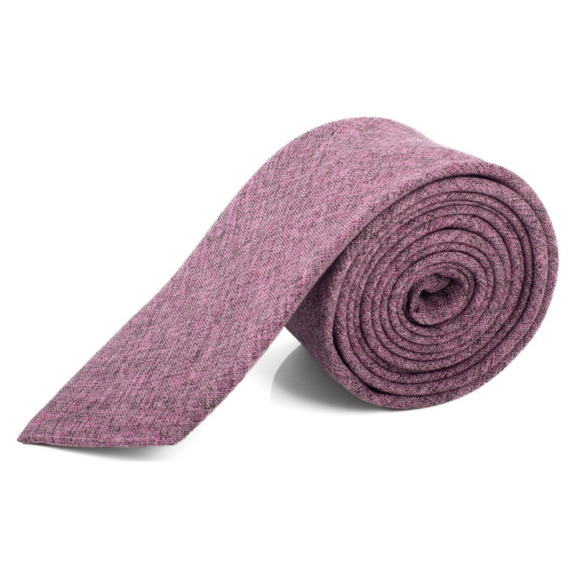 Cravatte uomo tinta unita larghe 2,75 pollici e lunghe 57 pollici 100% cotone - Foto 12 di 15