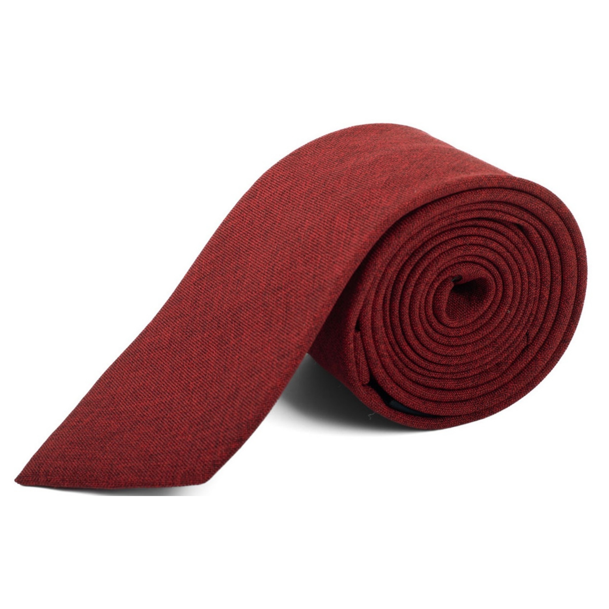 Cravatte uomo tinta unita larghe 2,75 pollici e lunghe 57 pollici 100% cotone - Foto 13 di 15