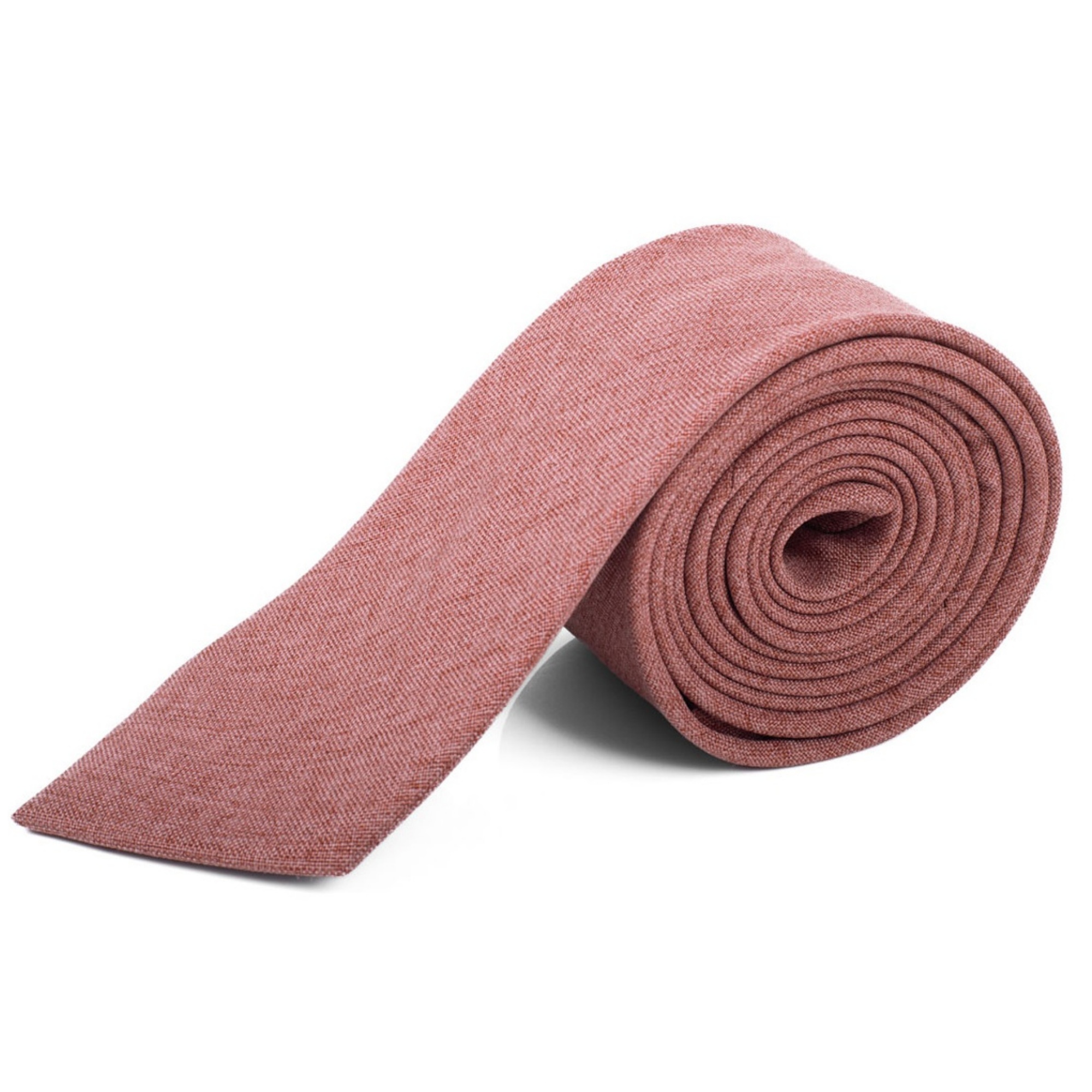 Cravatte uomo tinta unita larghe 2,75 pollici e lunghe 57 pollici 100% cotone - Foto 14 di 15