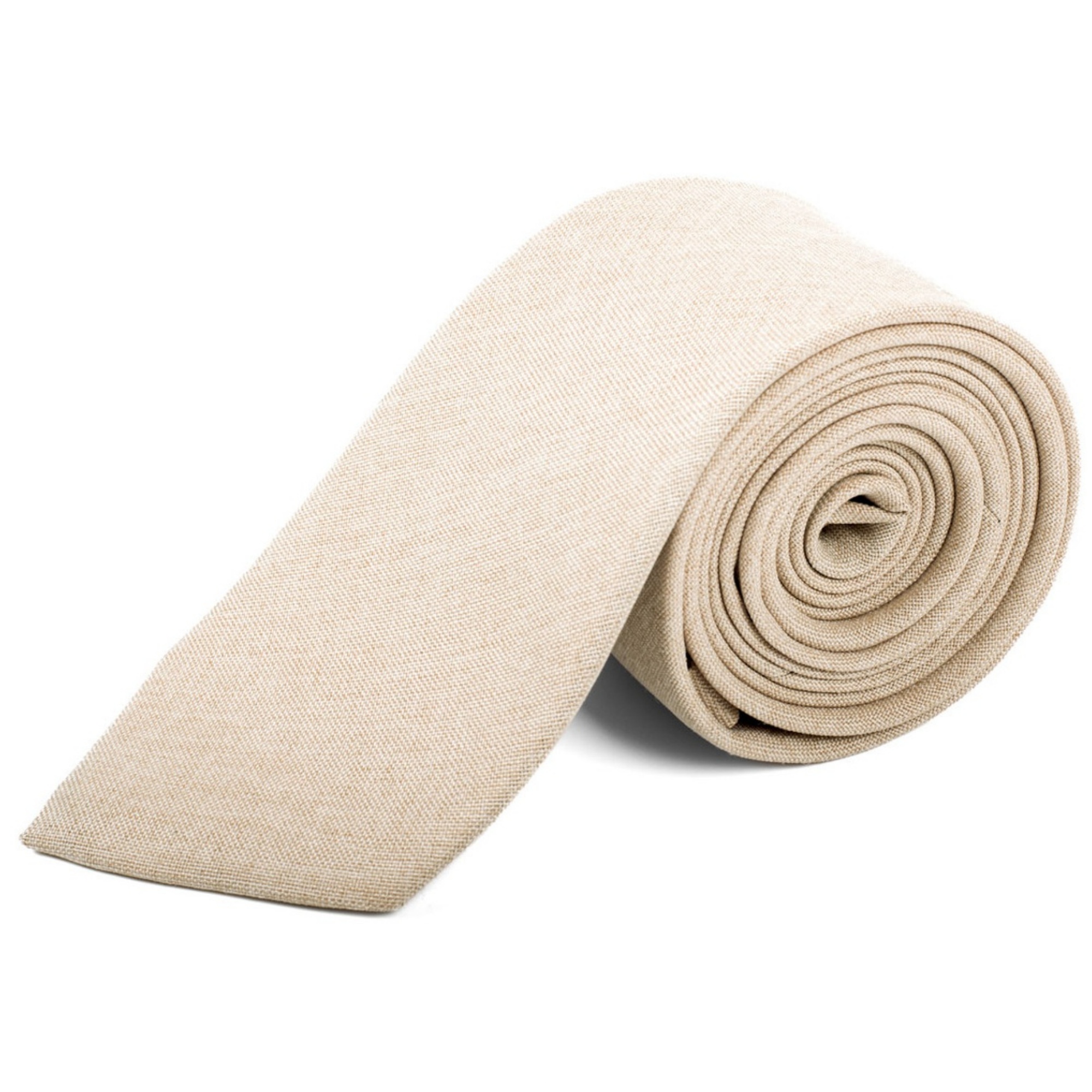 Cravatte uomo tinta unita larghe 2,75 pollici e lunghe 57 pollici 100% cotone - Foto 15 di 15