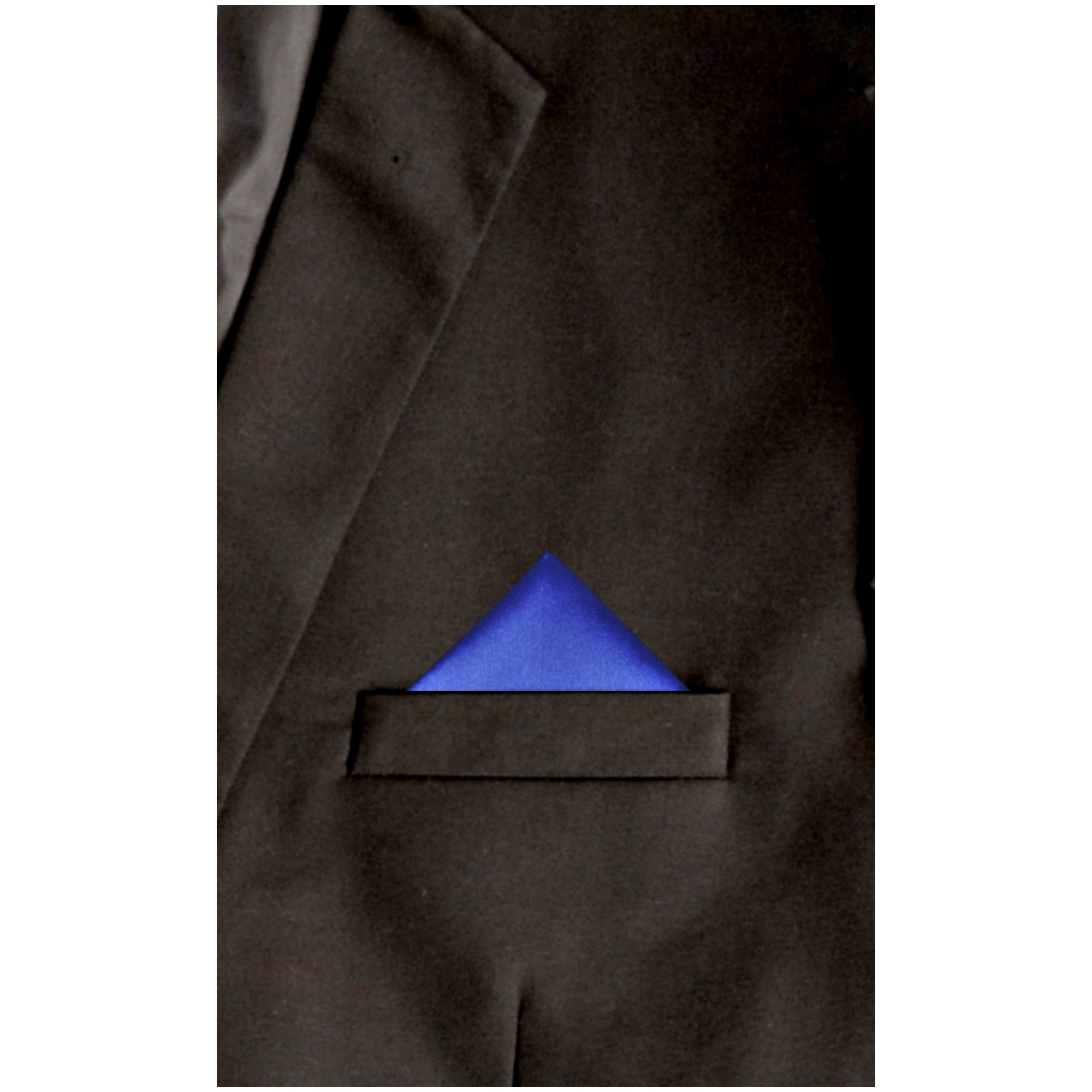 TheDapperTie - Men's Solid Triangle Pre Folded Pocket Square on Card - Picture 20 of 30