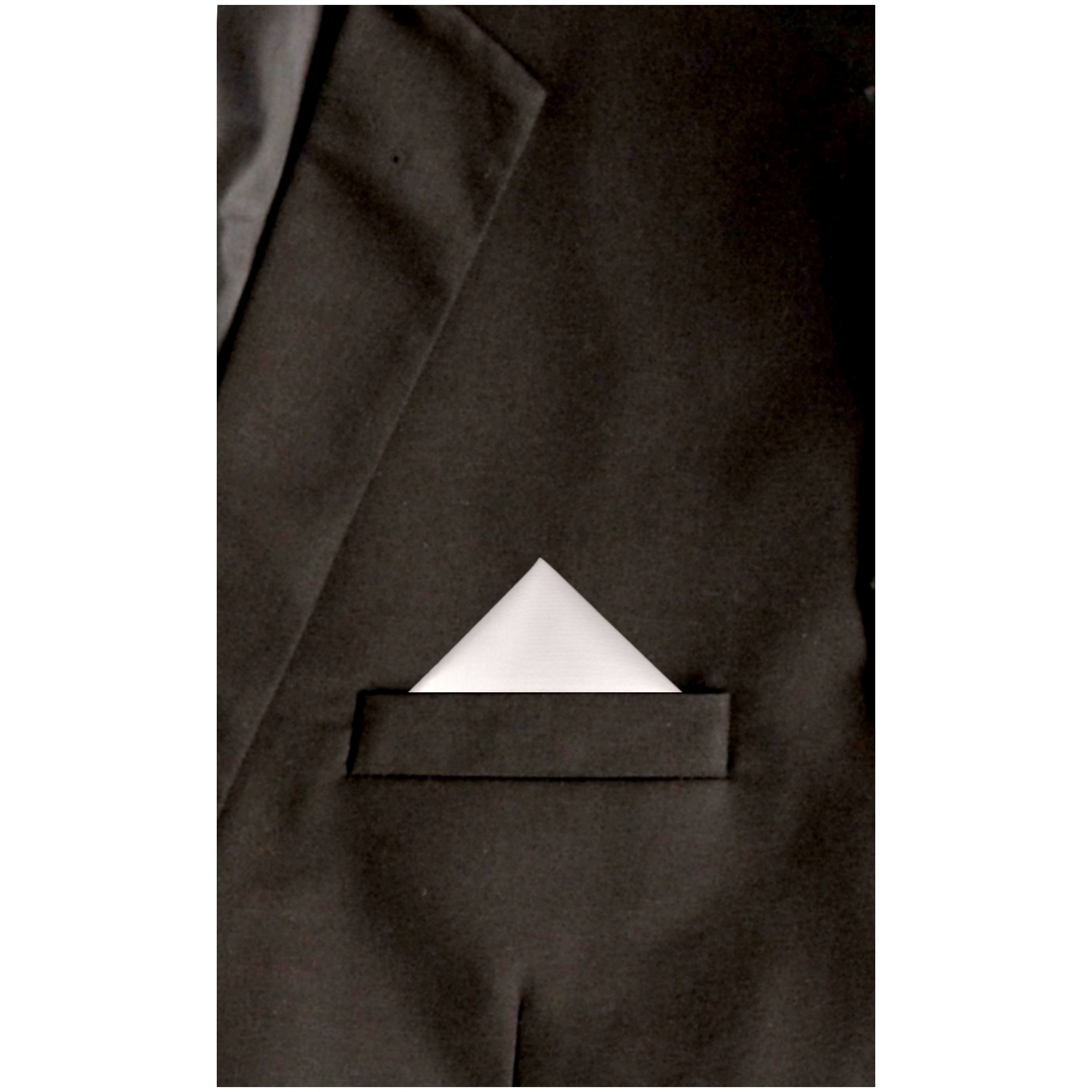 TheDapperTie - Men's Solid Triangle Pre Folded Pocket Square on Card - Picture 24 of 30