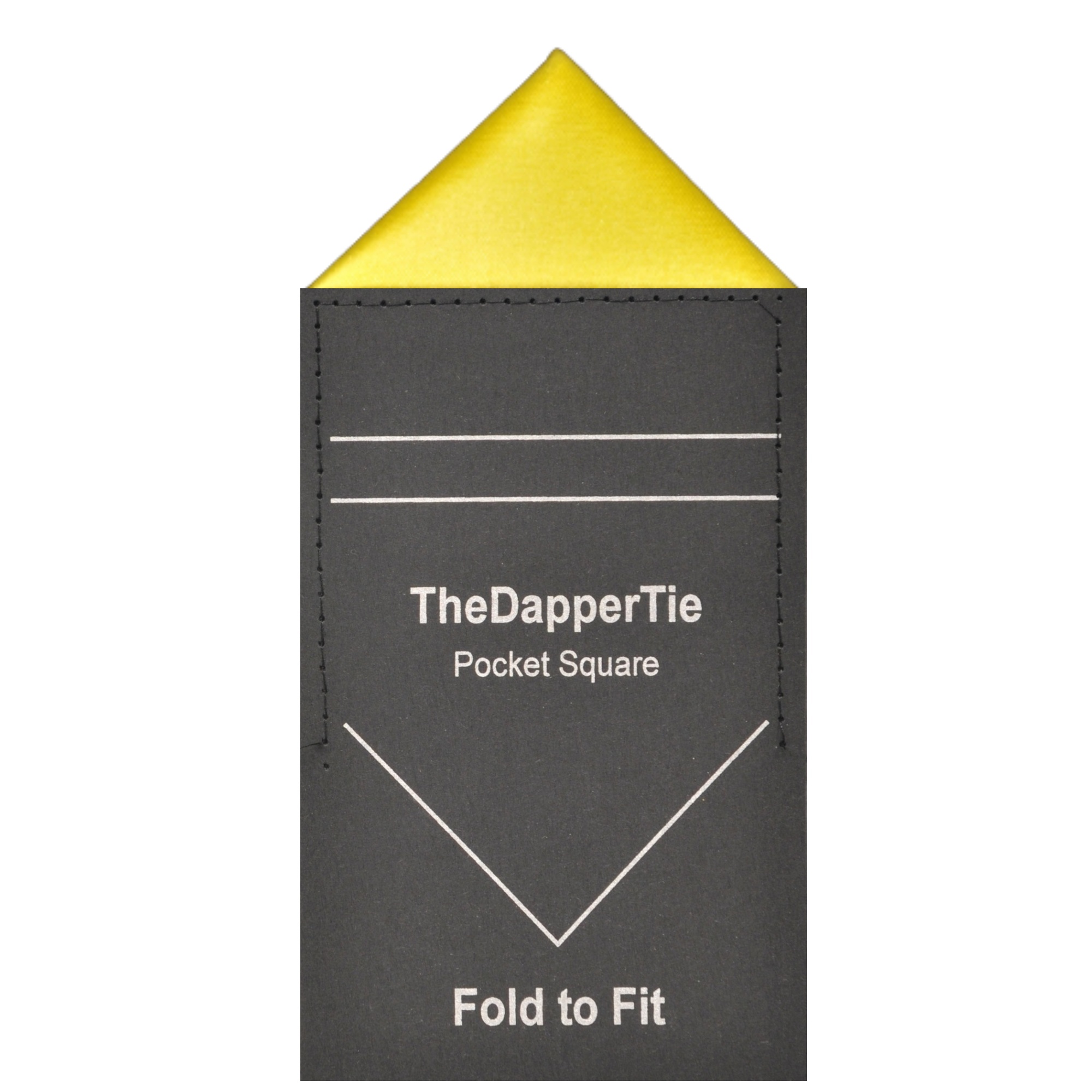 TheDapperTie - Men's Solid Triangle Pre Folded Pocket Square on Card - Picture 27 of 30